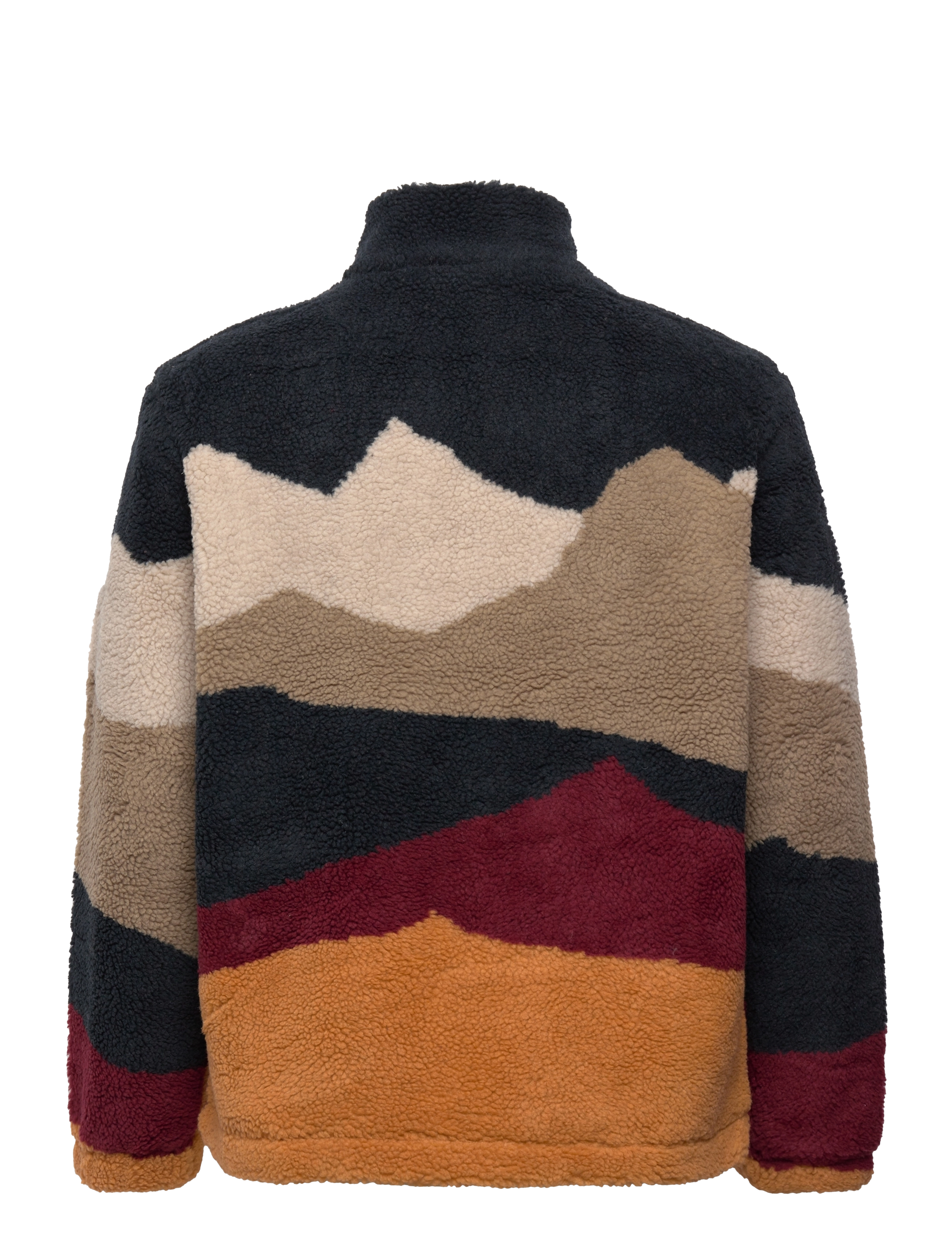 Knowledge Cotton Apparel - Teddy AOP oversized zip - GRS/Vegan - item colour - 1