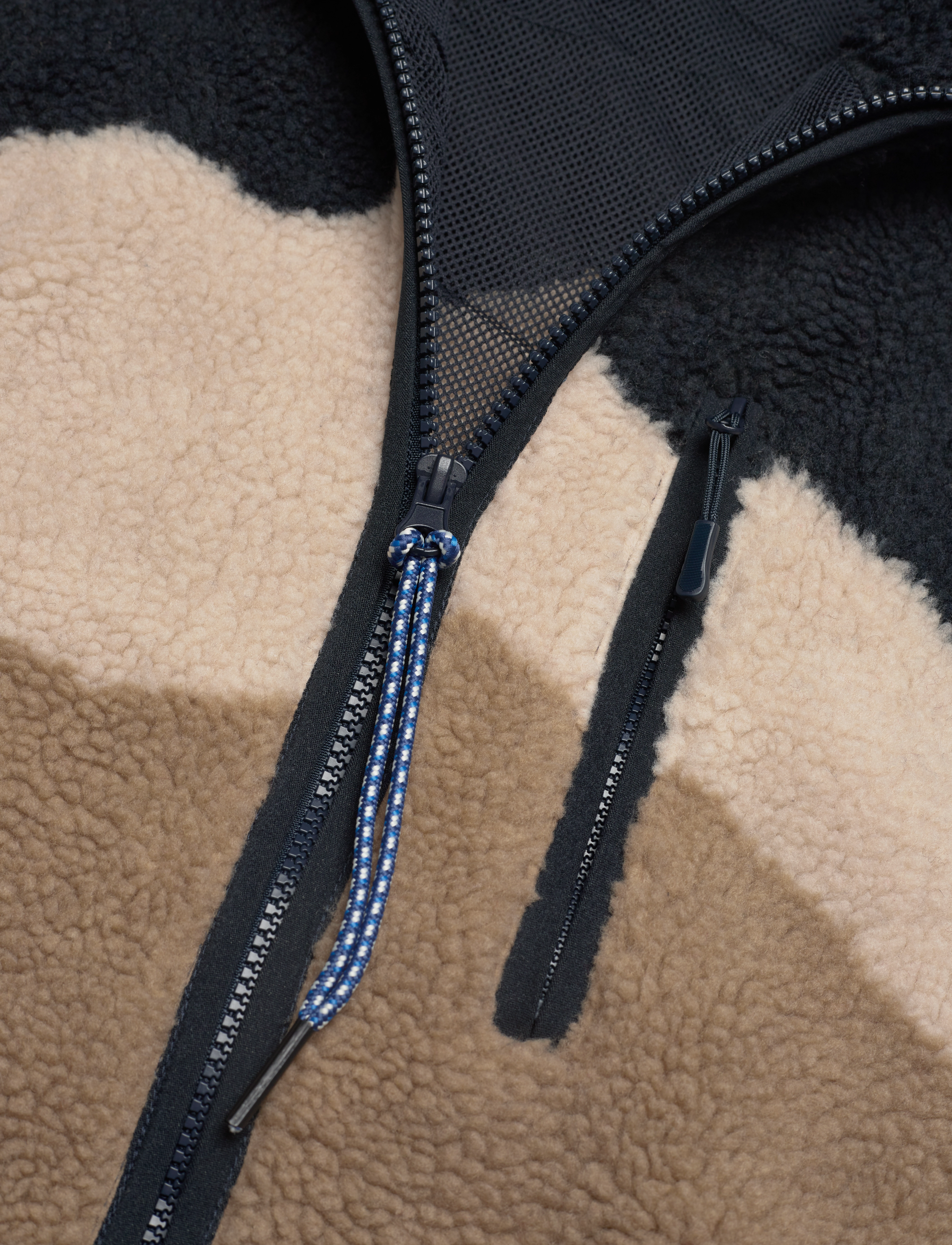 Knowledge Cotton Apparel - Teddy AOP oversized zip - GRS/Vegan - item colour - 4