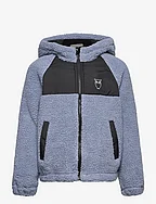 Teddy zip jacket w. hood - GRS/Vega - ASLEY BLUE