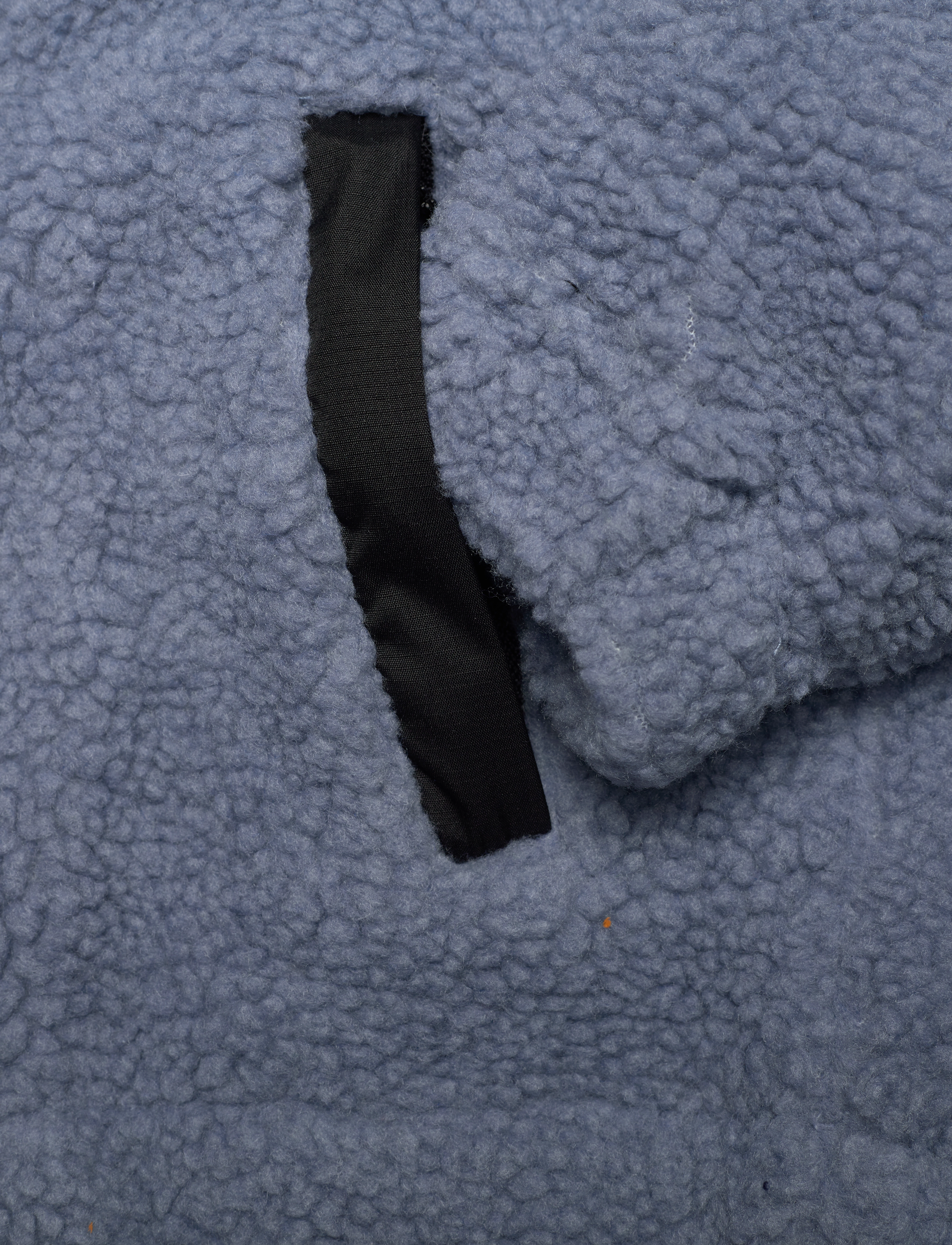 Knowledge Cotton Apparel - Teddy zip jacket w. hood - GRS/Vega - asley blue - 3