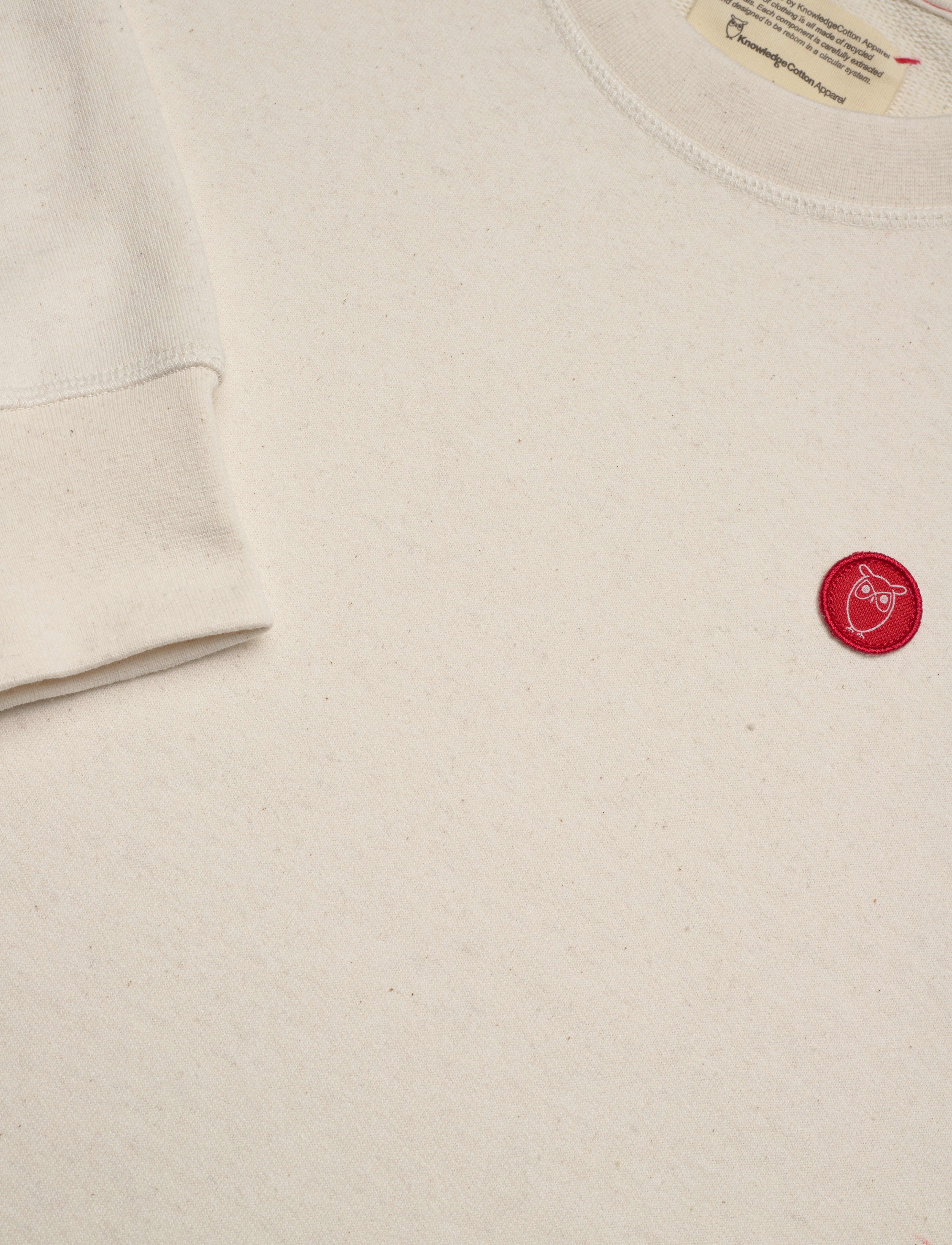 Knowledge Cotton Apparel - Oversized sweat REBORN - GRS/Vegan - buttercream - 2