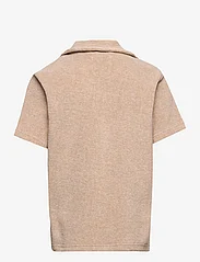 Knowledge Cotton Apparel - Terry short sleeve shirt - GOTS/Veg - kortärmade skjortor - safari - 1