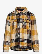 Checkered loose fit shirt - GOTS/Ve - YELLOW CHECK