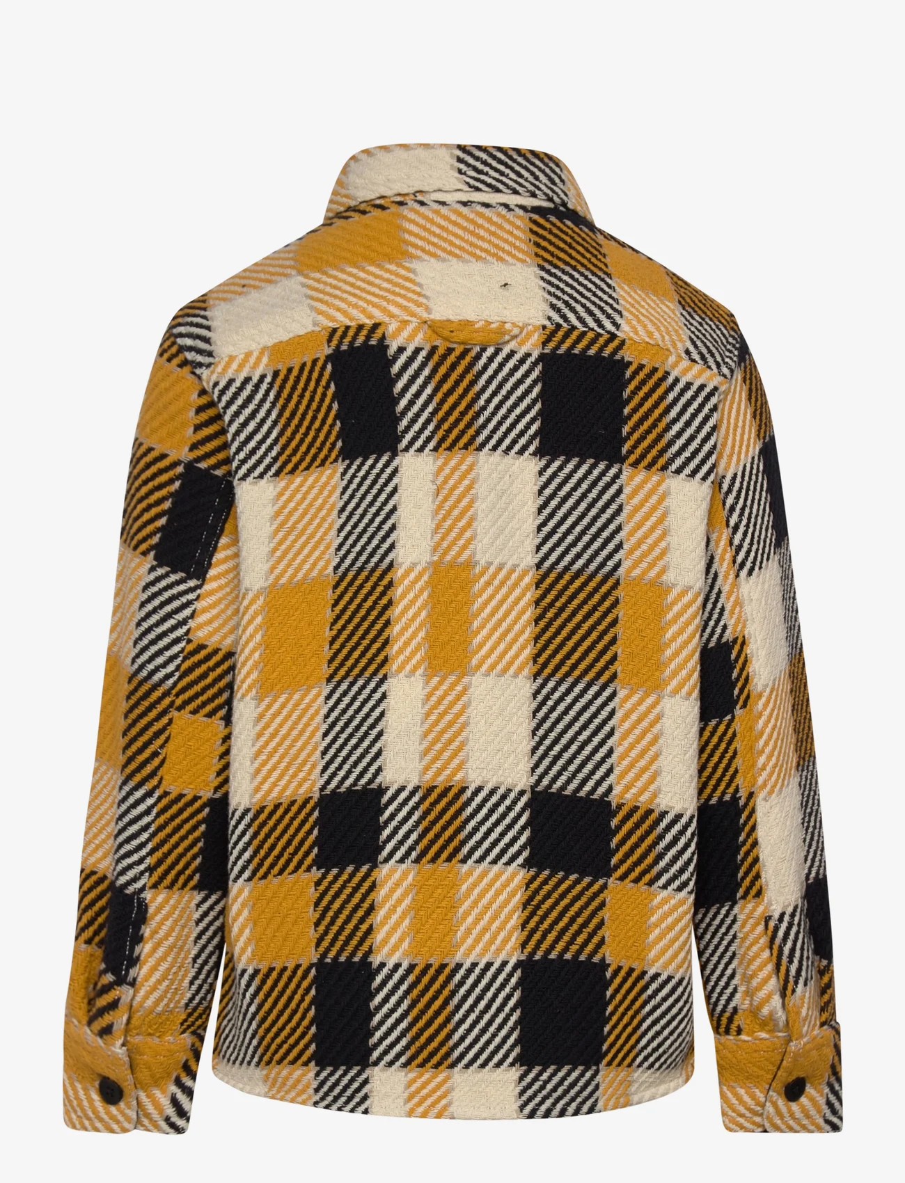 Knowledge Cotton Apparel - Checkered loose fit shirt - GOTS/Ve - pealissärgid - yellow check - 1