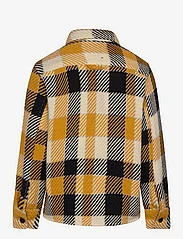 Knowledge Cotton Apparel - Checkered loose fit shirt - GOTS/Ve - overshirts - yellow check - 1