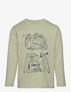 Road trip printed long sleeved t-sh, Knowledge Cotton Apparel