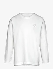 Knowledge Cotton Apparel - Regular fit badge long sleeved - GO - langärmelige - bright white - 0
