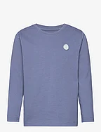 Regular fit badge long sleeved - GO - MOONLIGHT BLUE