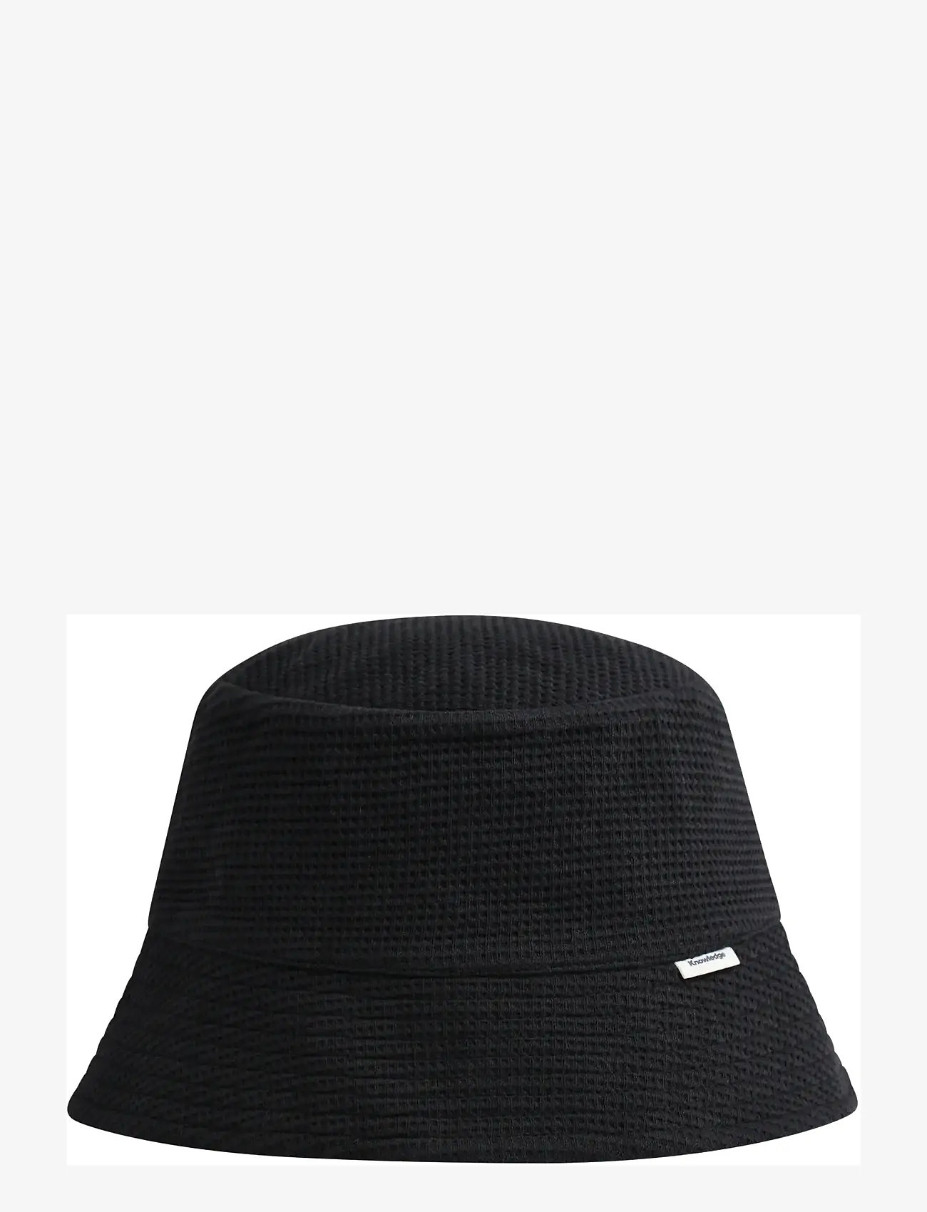 Knowledge Cotton Apparel - Waffle bucket hat - laveste priser - black jet - 0