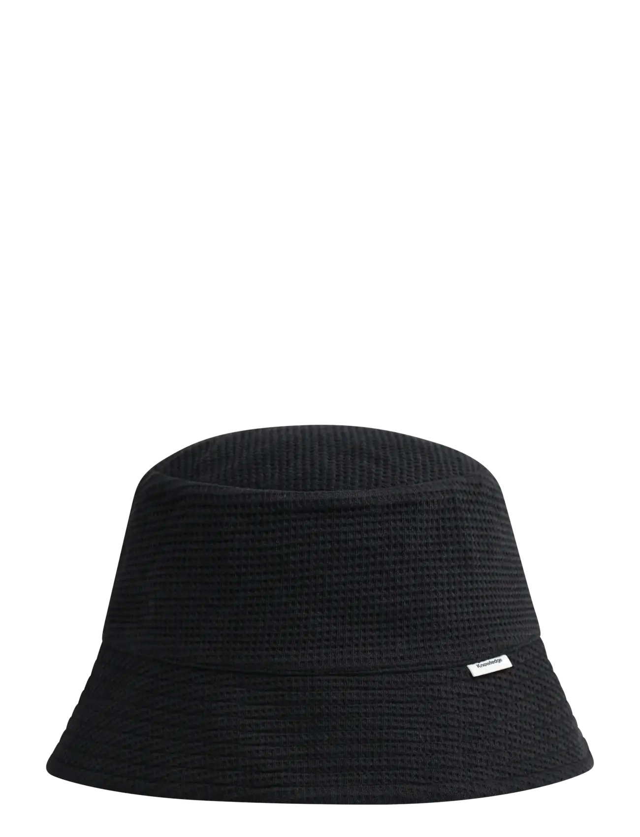 Knowledge Cotton Apparel Waffle bucket hat - Knowledge Cotton Apparel - BLACK JET / black