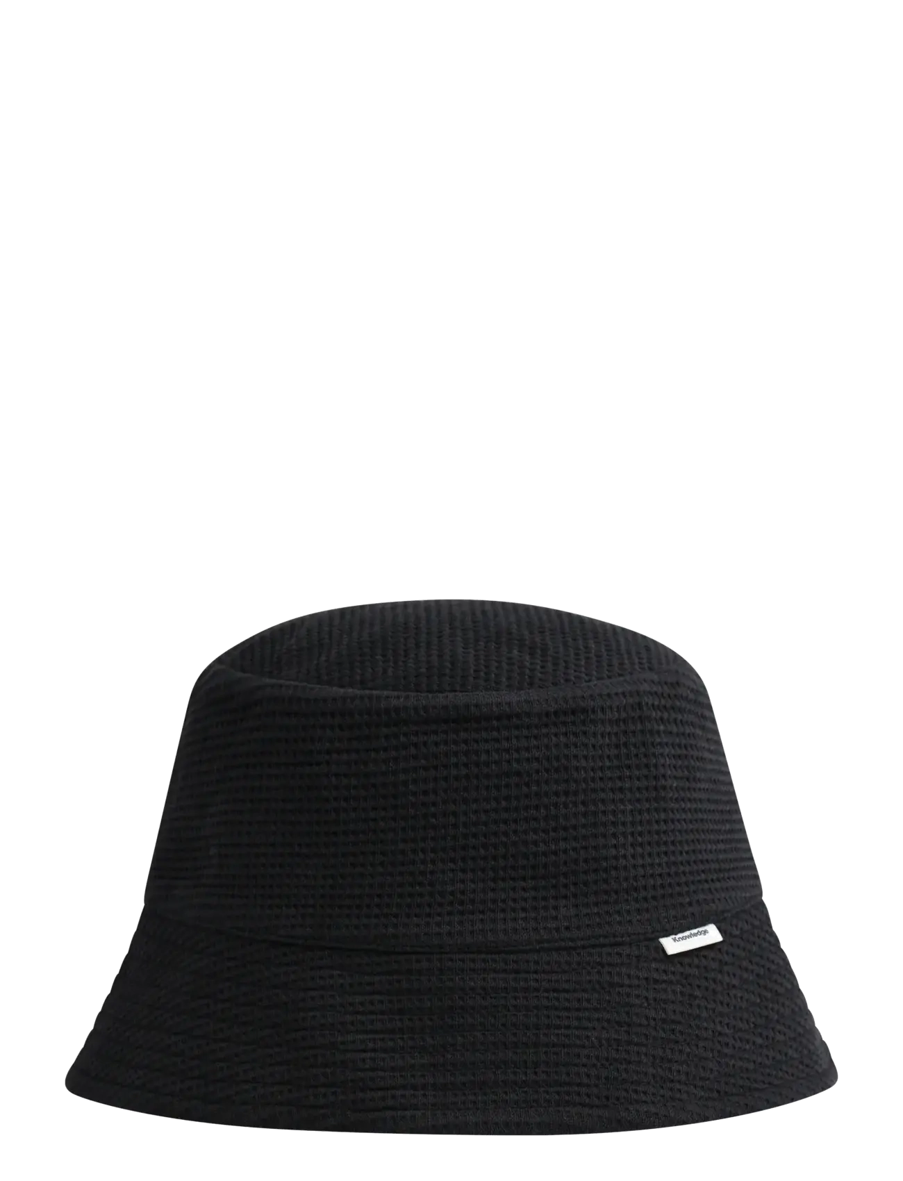Knowledge Cotton Apparel - Waffle bucket hat - hatter & luer - black jet - 1