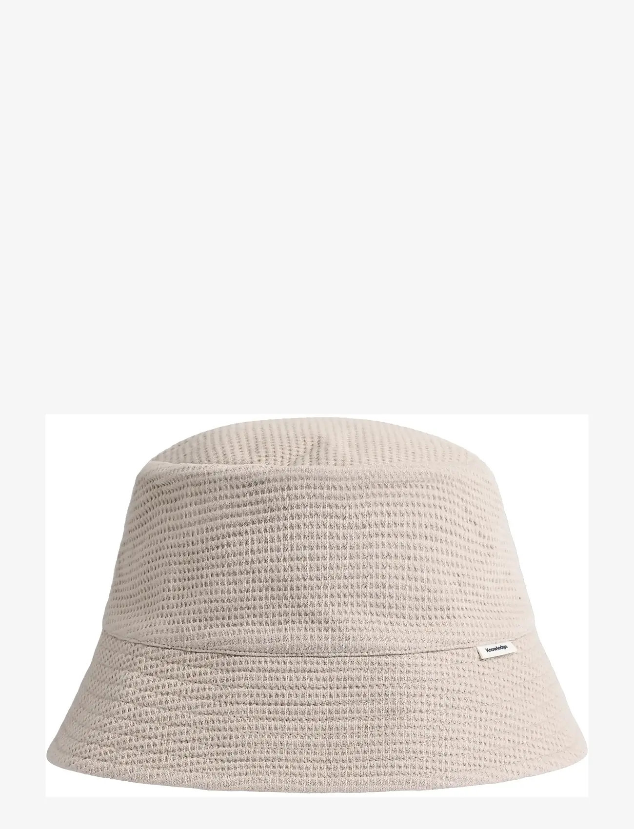 Knowledge Cotton Apparel - Waffle bucket hat - bøllehatte - light feather gray - 1