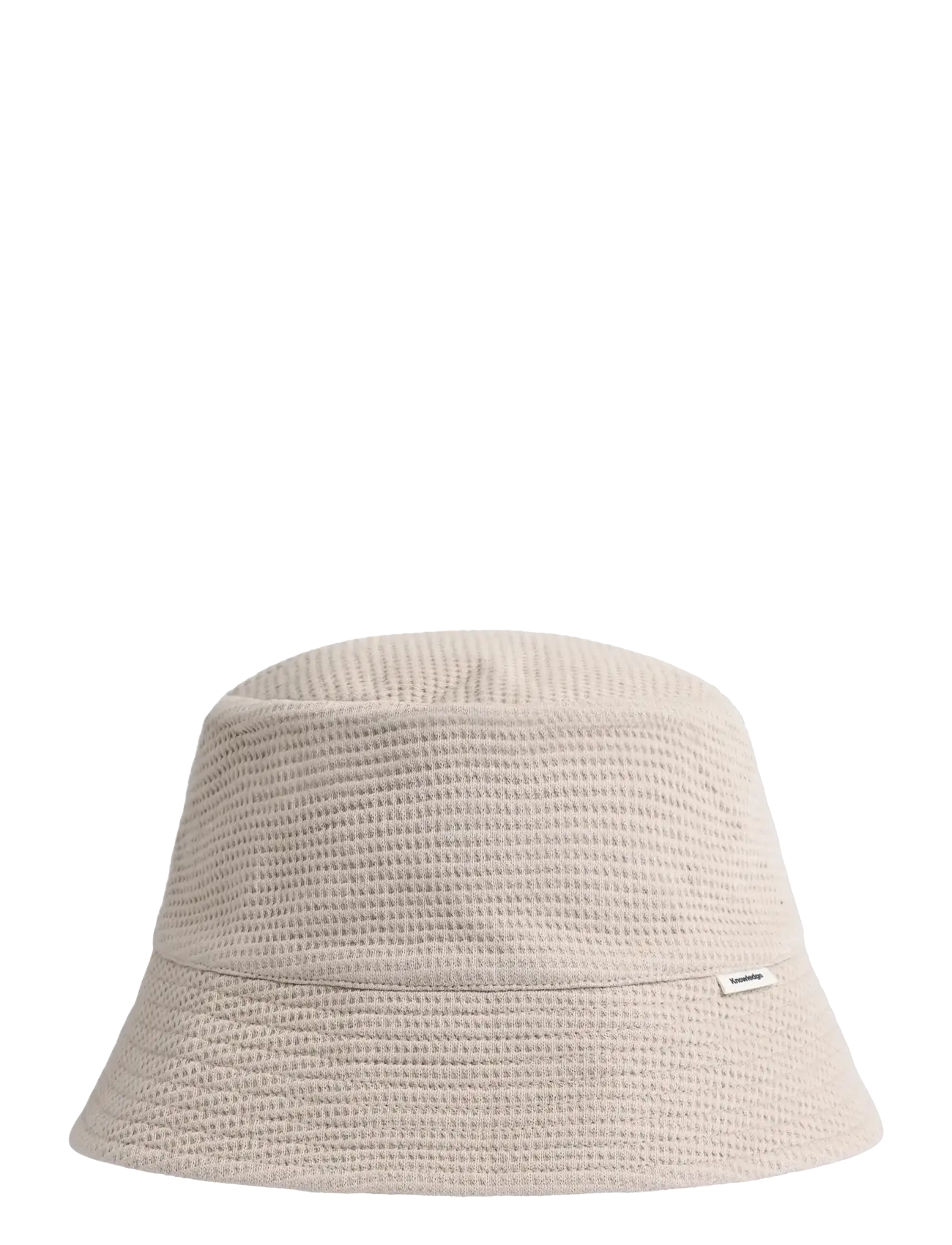 Knowledge Cotton Apparel Waffle bucket hat - Knowledge Cotton Apparel - LIGHT FEATHER GRAY / cream