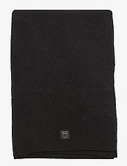 Knowledge Cotton Apparel - Rib knit wool scarf - RWS - halsdukar - black jet - 1