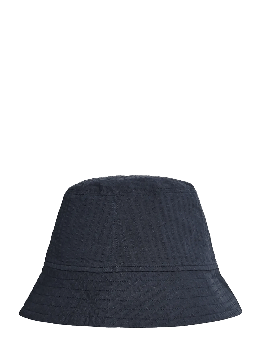 Knowledge Cotton Apparel - Seersucker bucket hat - bucket hats - night sky - 1