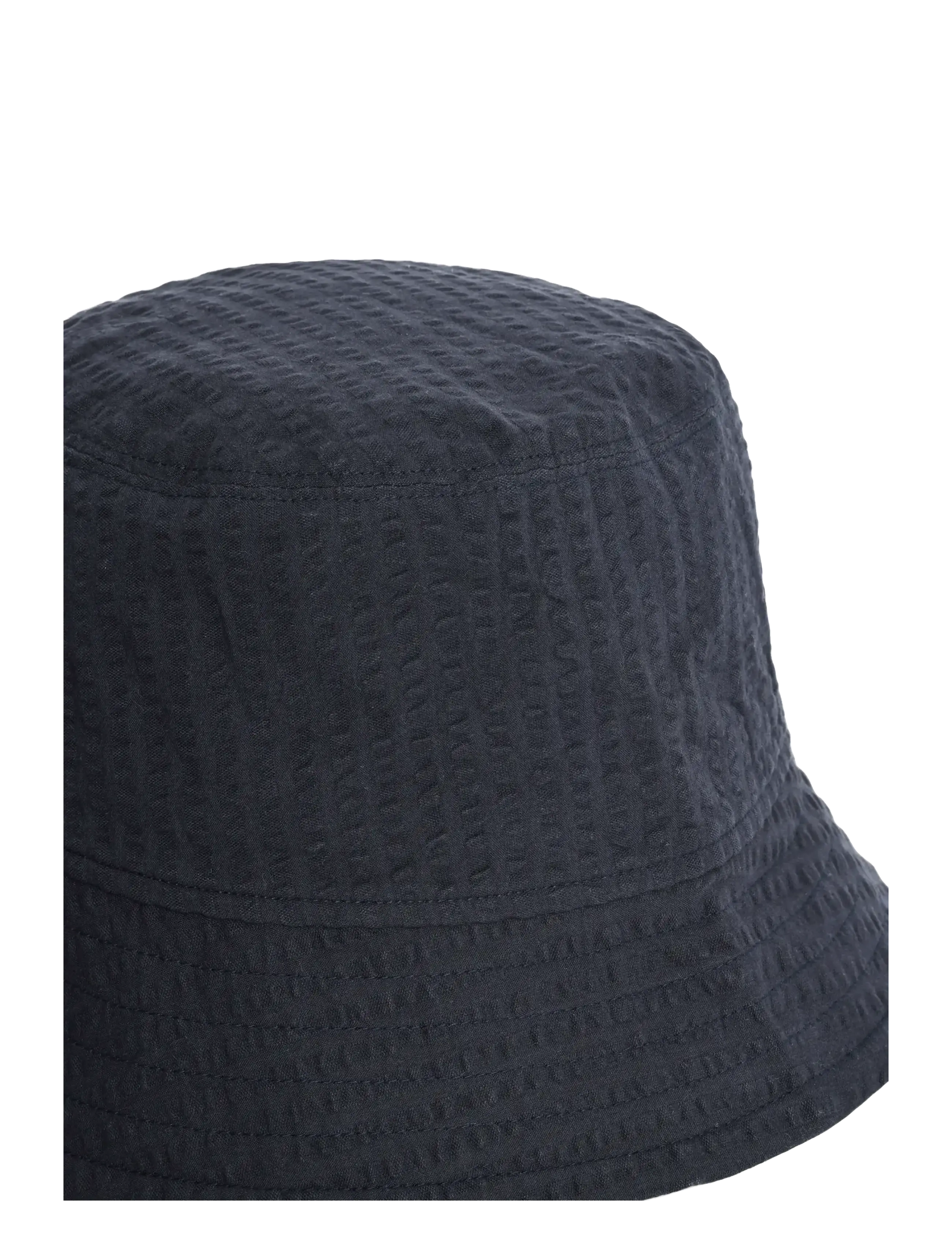 Knowledge Cotton Apparel - Seersucker bucket hat - bucket hats - night sky - 2