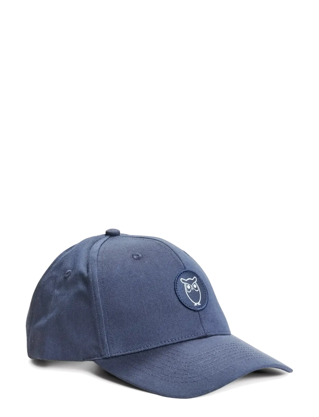 Knowledge Cotton Apparel Twill badge cap - Tilbehør - TOTAL ECLIPSE / blue