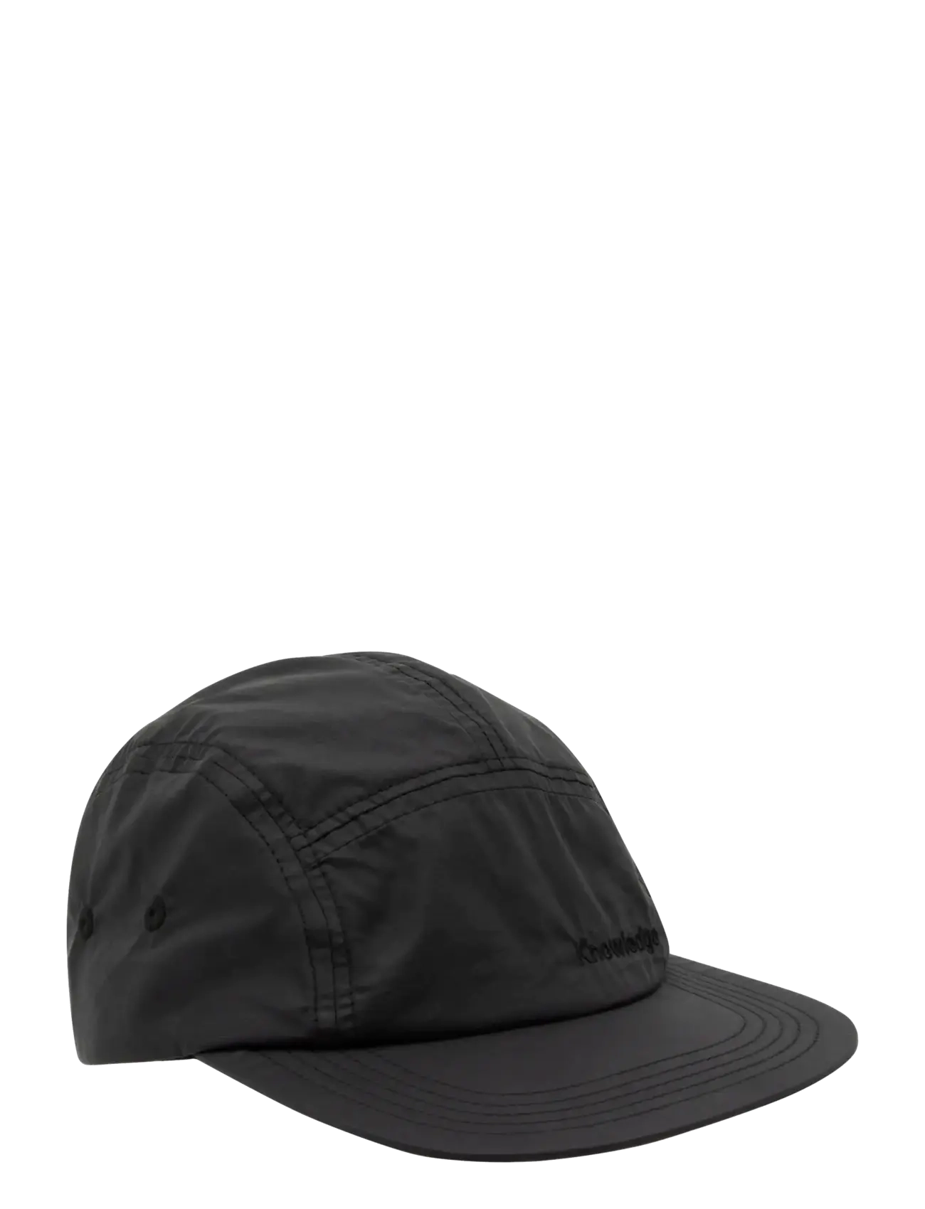 Knowledge Cotton Apparel Vent riptop 90 5-panel cap - Kasketter - BLACK JET / black