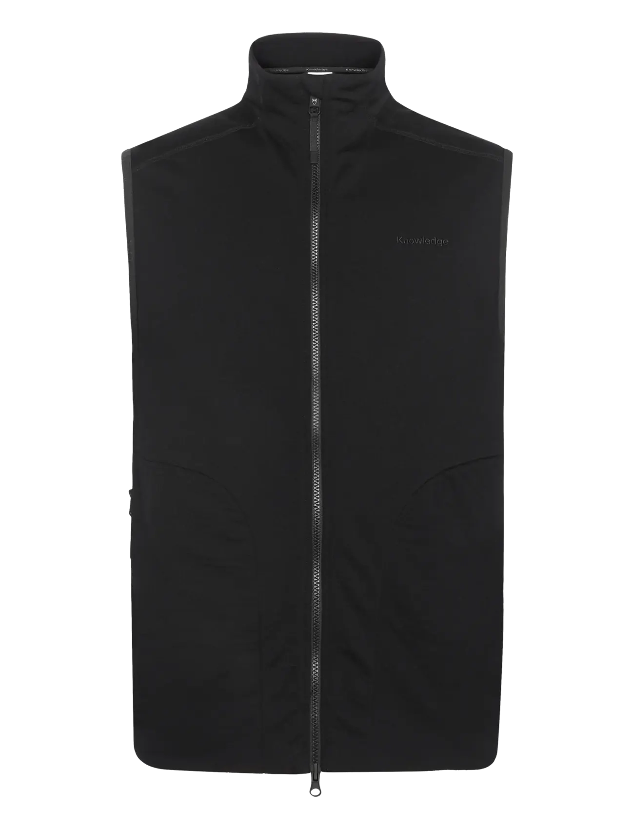Knowledge Cotton Apparel Dynamic wool fleece vest - Knowledge Cotton Apparel - BLACK JET / black