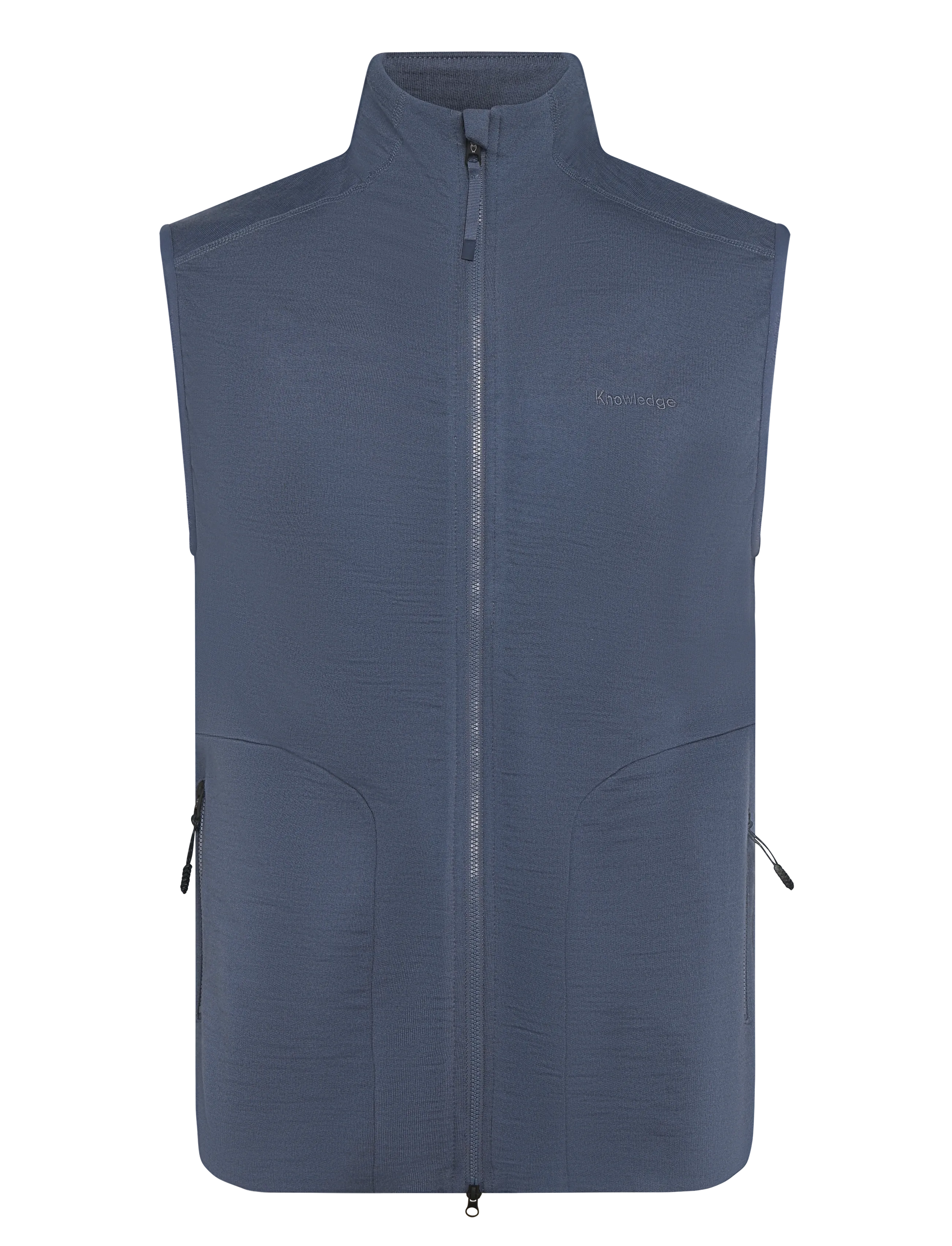 KNOWLEDGE Baumwolle APPAREL Dynamic Wolle Fleece Vest Blau - XXL - Herren