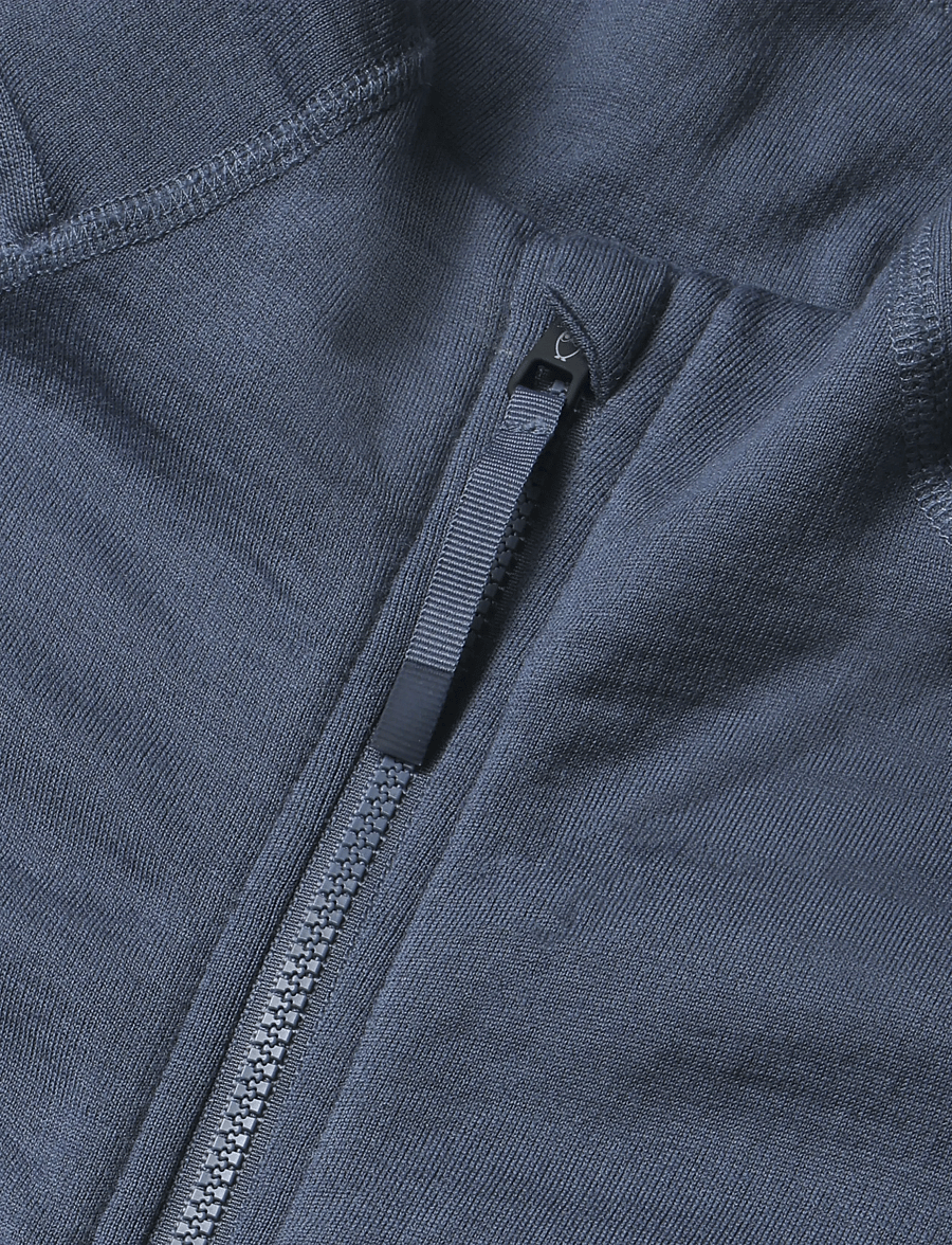 Knowledge Cotton Apparel - Dynamic wool fleece vest - västar - vintage indigo - 2