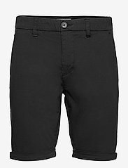 CHUCK regular chino poplin shorts - - BLACK JET