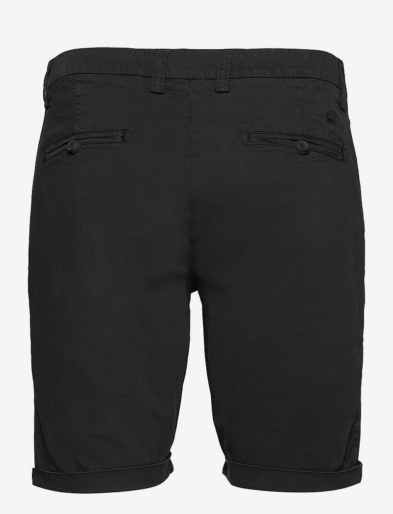Knowledge Cotton Apparel - Regular chino poplin shorts - GOTS/ - chinos shorts - black jet - 1