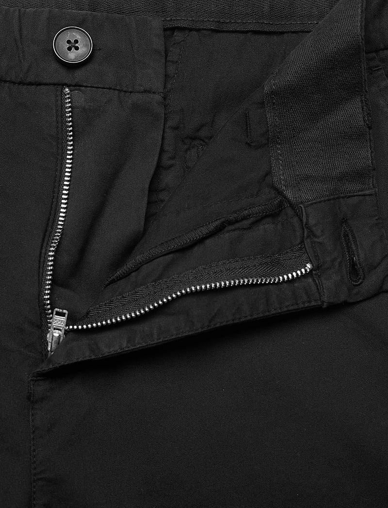 Knowledge Cotton Apparel - Regular chino poplin shorts - GOTS/ - chinos shorts - black jet - 3