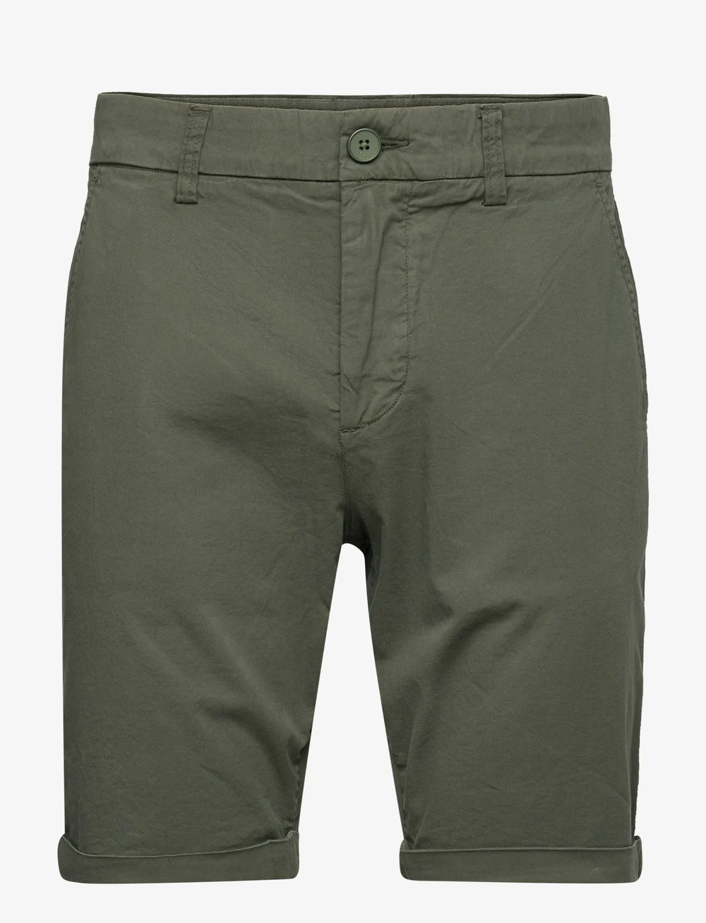 Knowledge Cotton Apparel - Chuck regular chino shorts - chino-shortsit - forrest night - 0