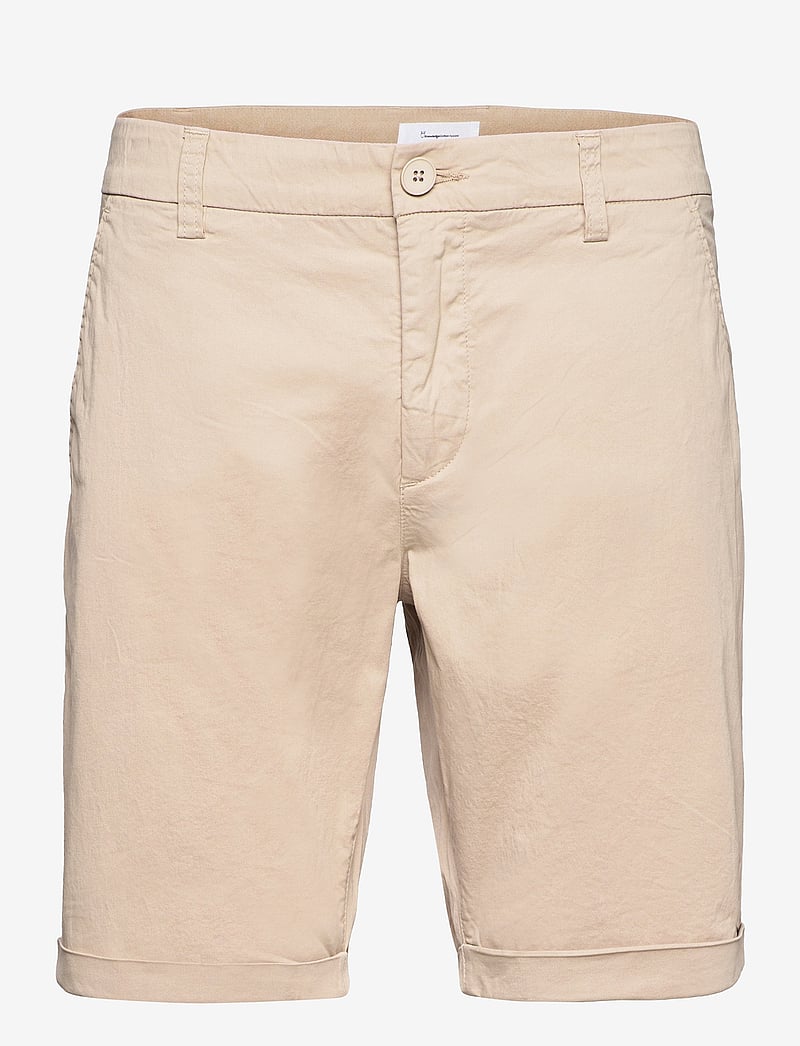 Knowledge Cotton Apparel - CHUCK regular chino poplin shorts - - chinos shorts - light feather gray - 0