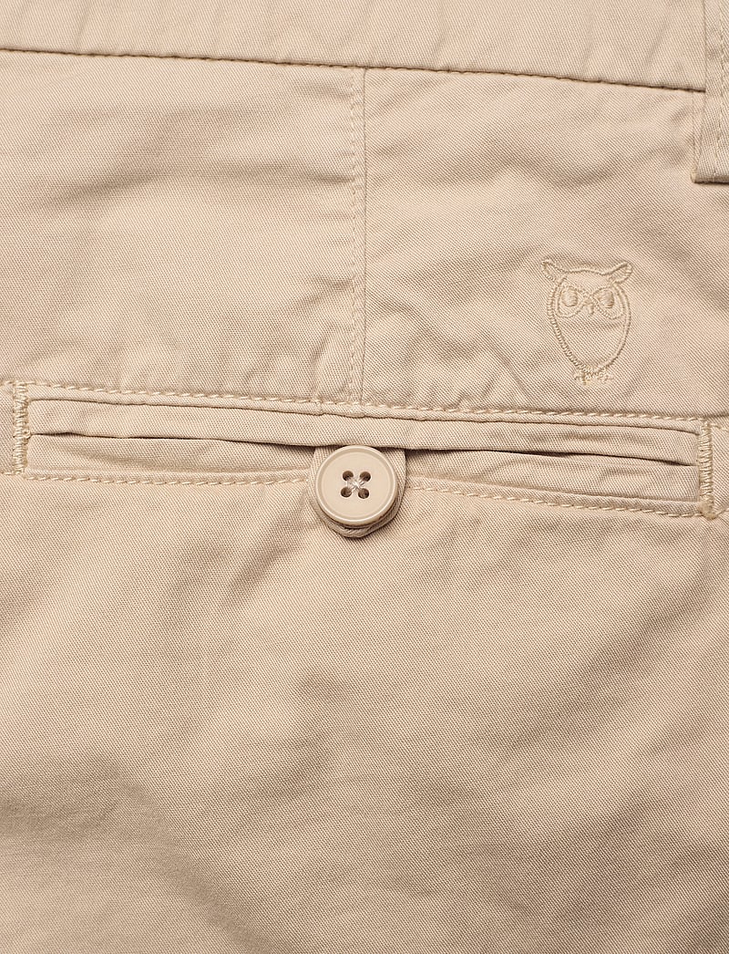 Knowledge Cotton Apparel - CHUCK regular chino poplin shorts - - chinos shorts - light feather gray - 4