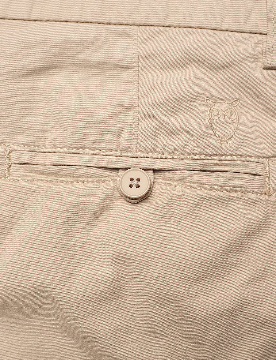 Knowledge Cotton Apparel - CHUCK regular chino poplin shorts - - chinos shorts - light feather gray - 4