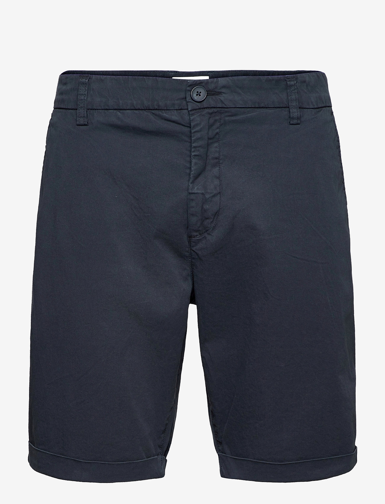 Knowledge Cotton Apparel - CHUCK regular chino poplin shorts - - chinos shorts - total eclipse - 0
