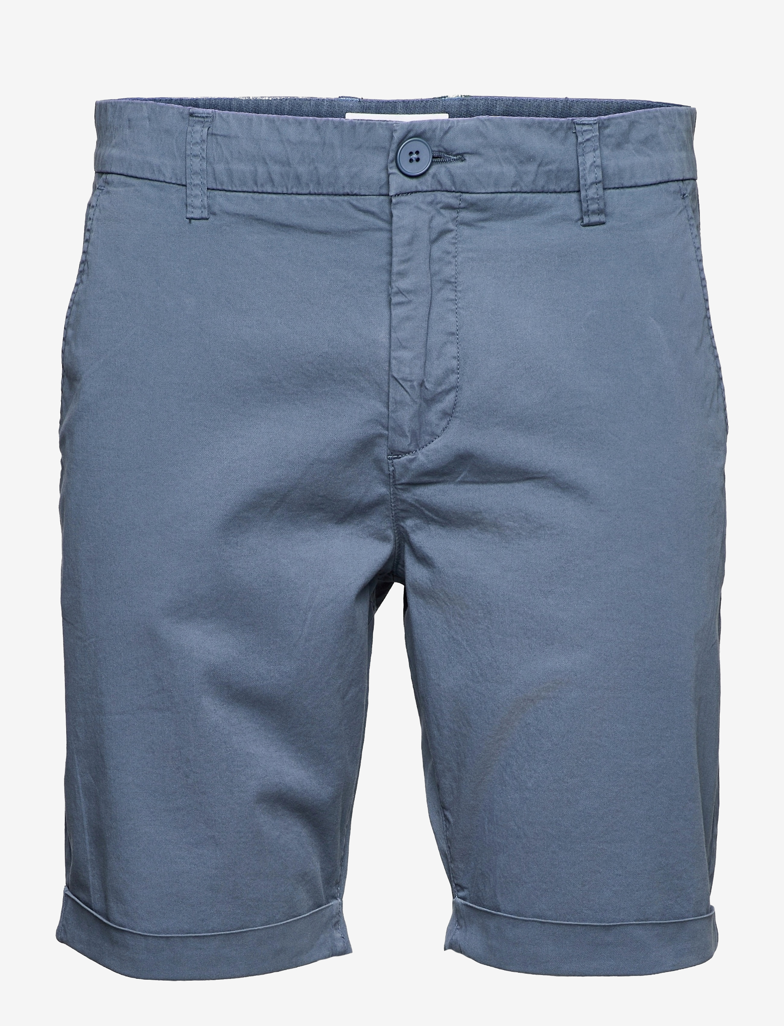 Knowledge Cotton Apparel Chuck Regular Chino Shorts, 36, Blau - Chinos Männerswear