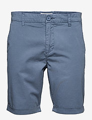 Knowledge Cotton Apparel - CHUCK regular chino poplin shorts - - chinos shorts - vintage indigo - 0