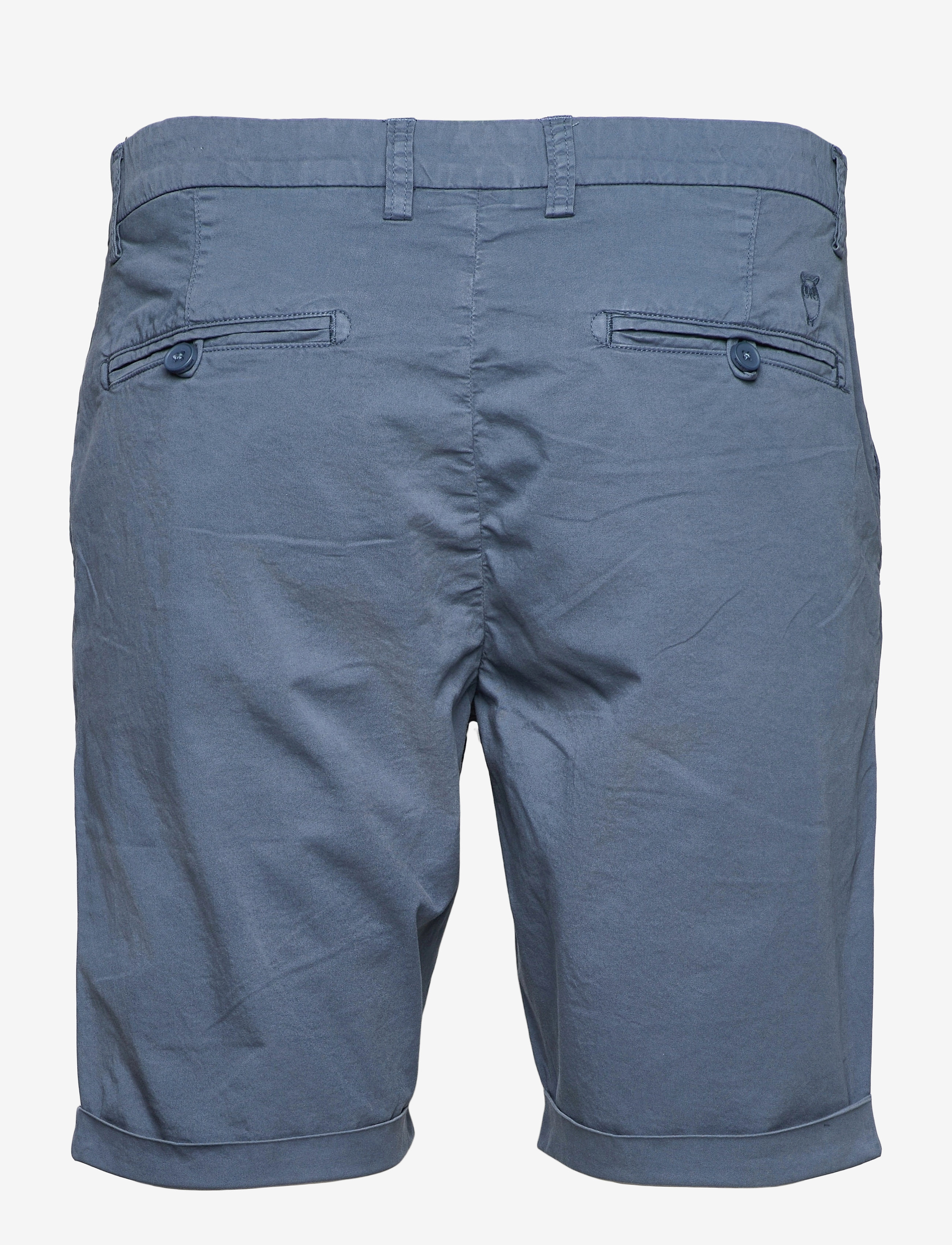 Knowledge Cotton Apparel - CHUCK regular chino poplin shorts - - chino-shortsit - vintage indigo - 1