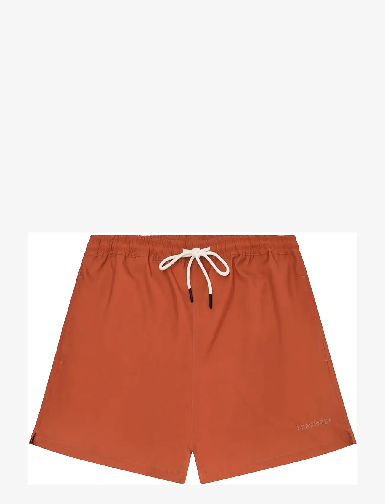Knowledge Cotton Apparel - Stretch swimshorts - badshorts - burnt brick - 1