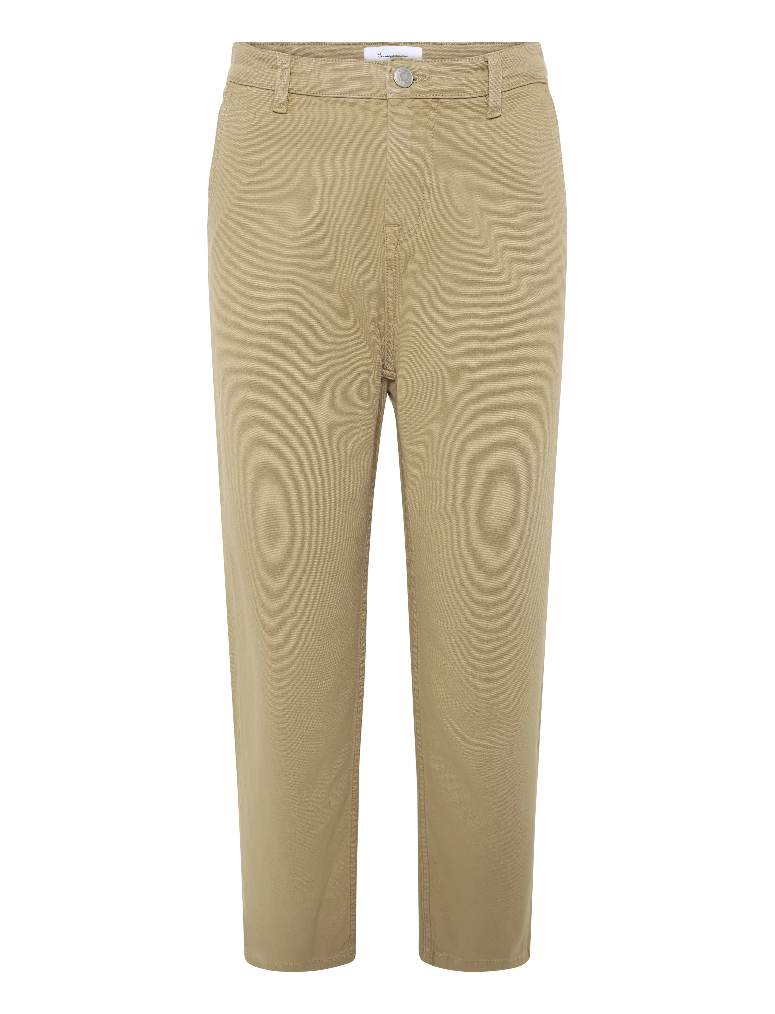 Knowledge Cotton Apparel CALLA tapered mid-rise canvas workw - Nach Stil kaufen - KELP MELANGE / khaki/green