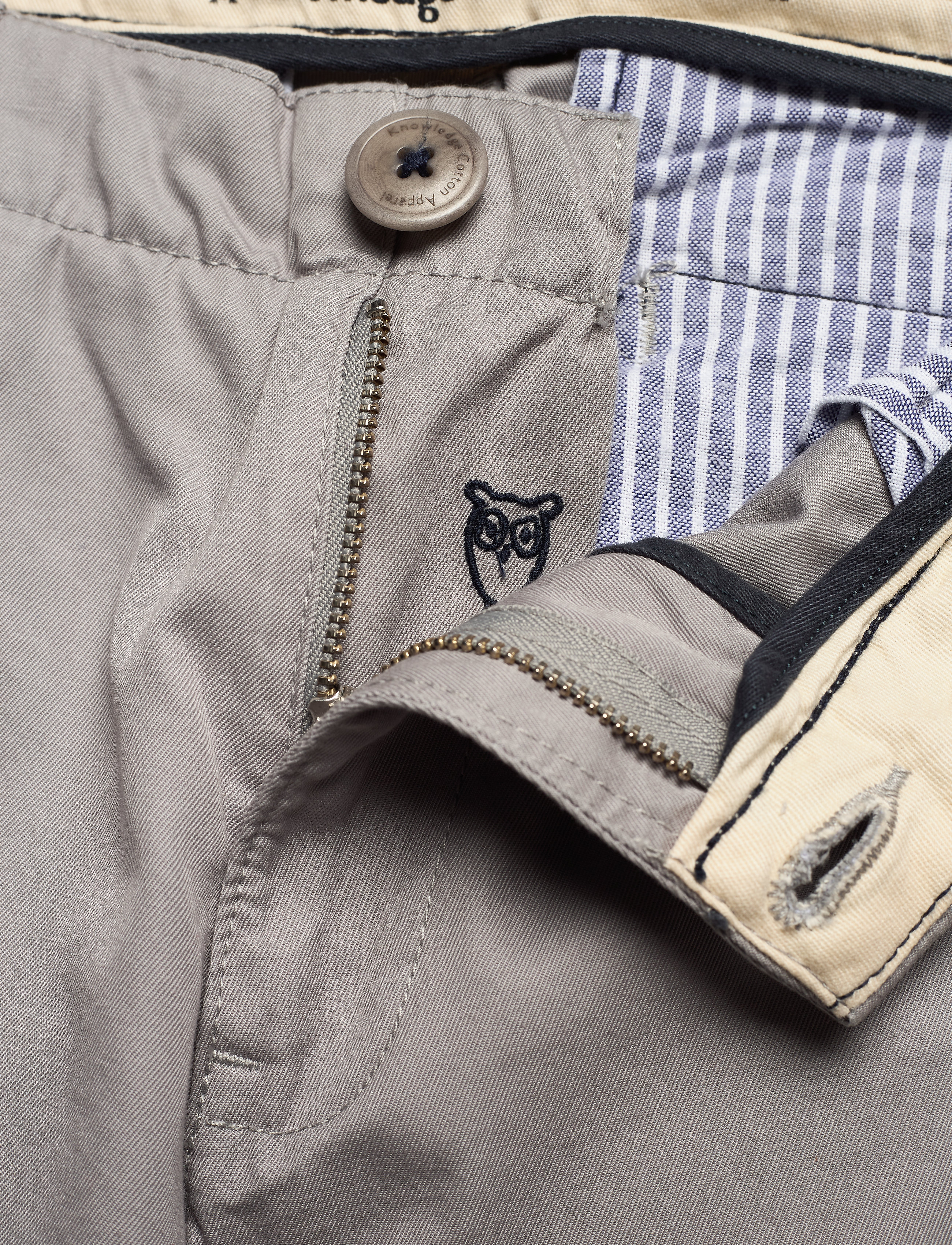 Knowledge Cotton Apparel - Twisted Twill Chinos - alloy - 3