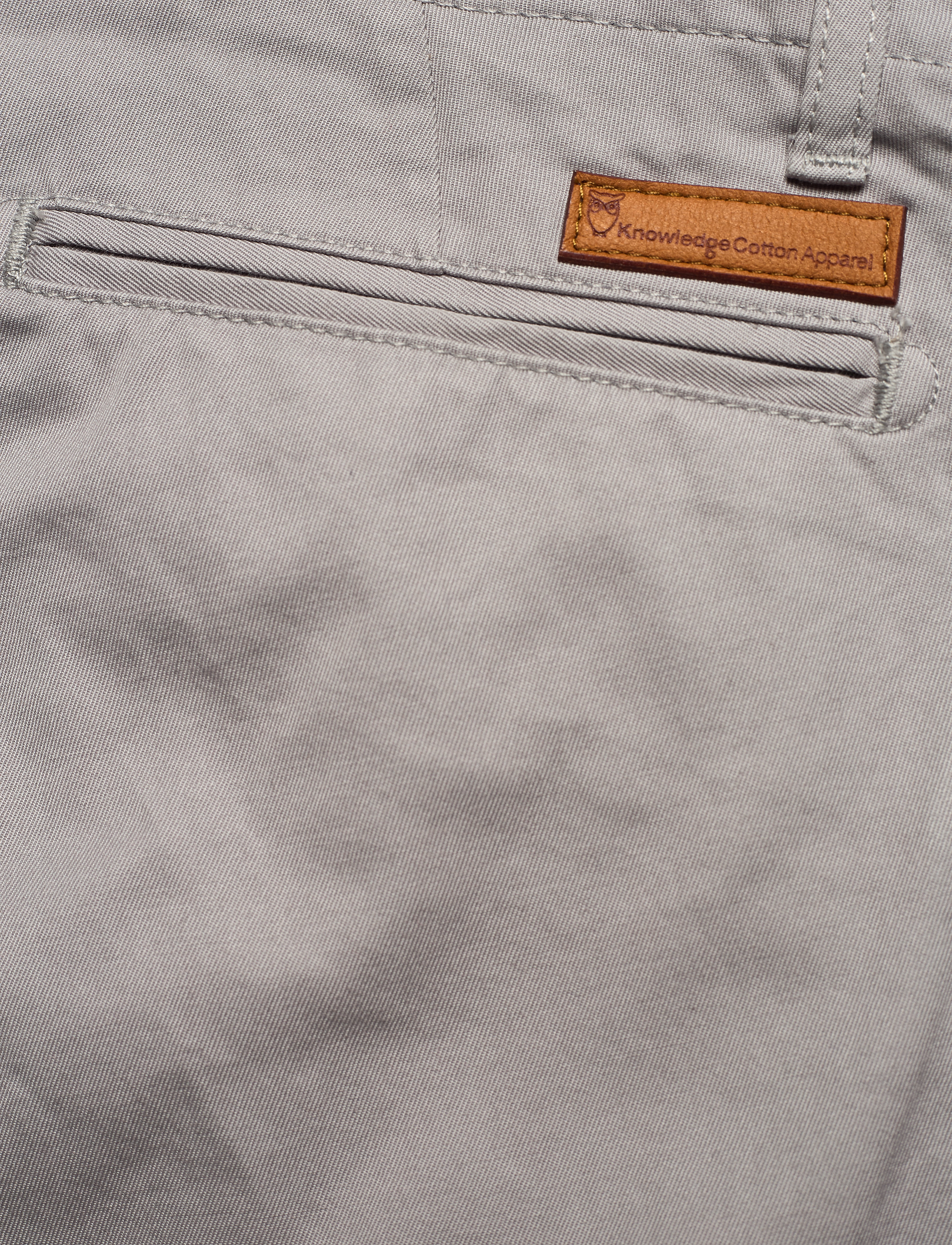 Knowledge Cotton Apparel - Twisted Twill Chinos - alloy - 4
