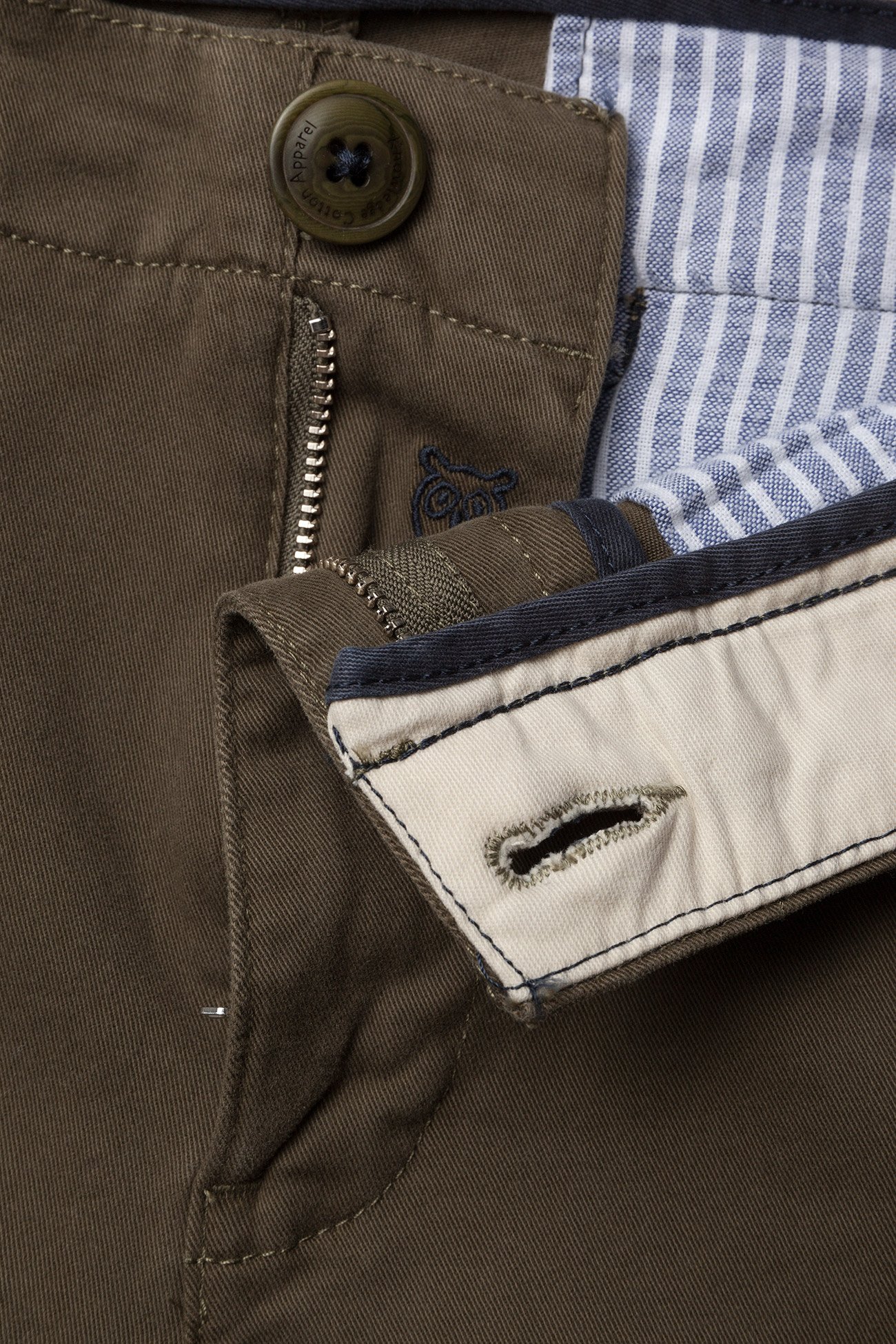 Knowledge Cotton Apparel - JOE chino pant - burned olive - 3