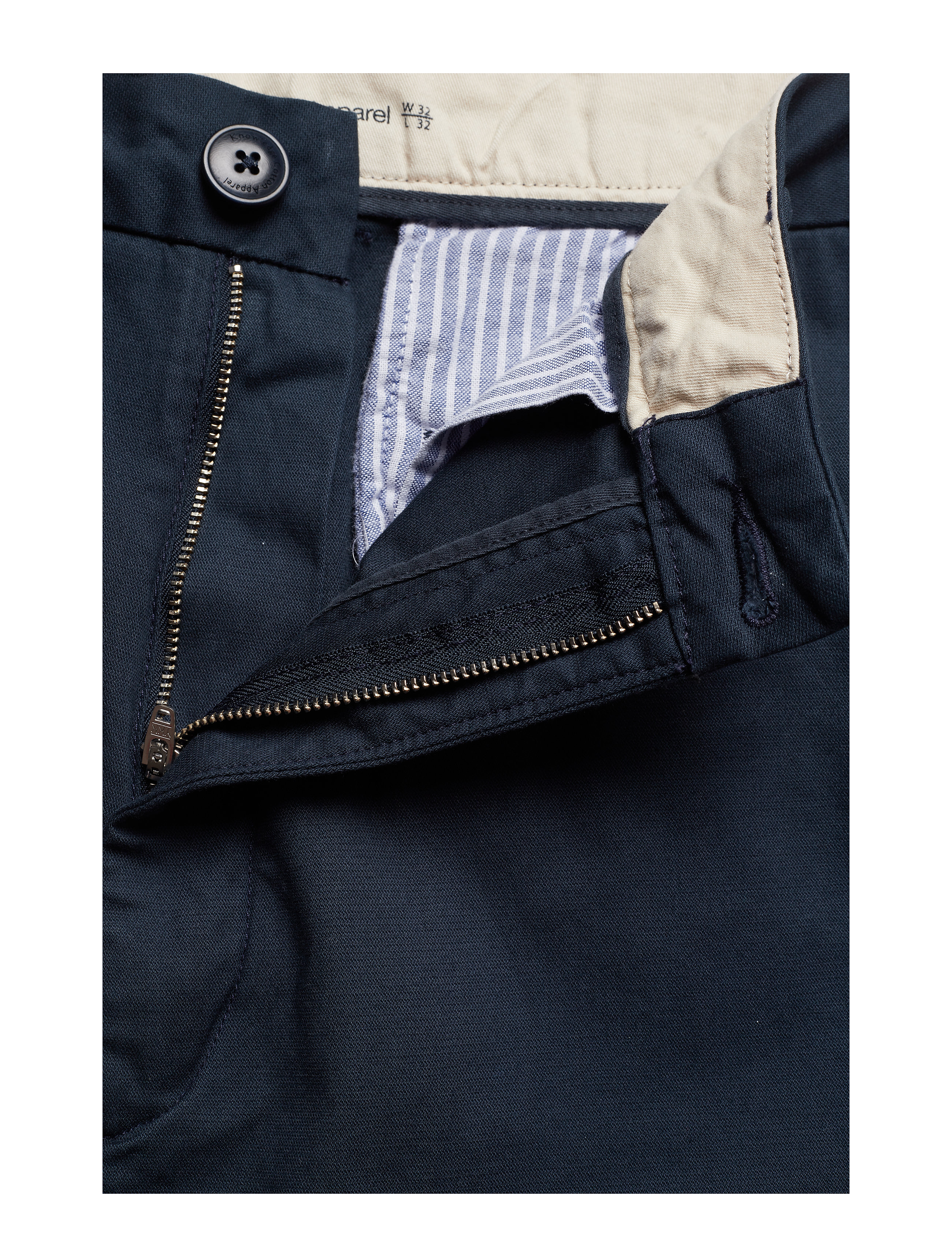 Knowledge Cotton Apparel - Loose chino pant  - GOTS/Vegan - total eclipse - 3