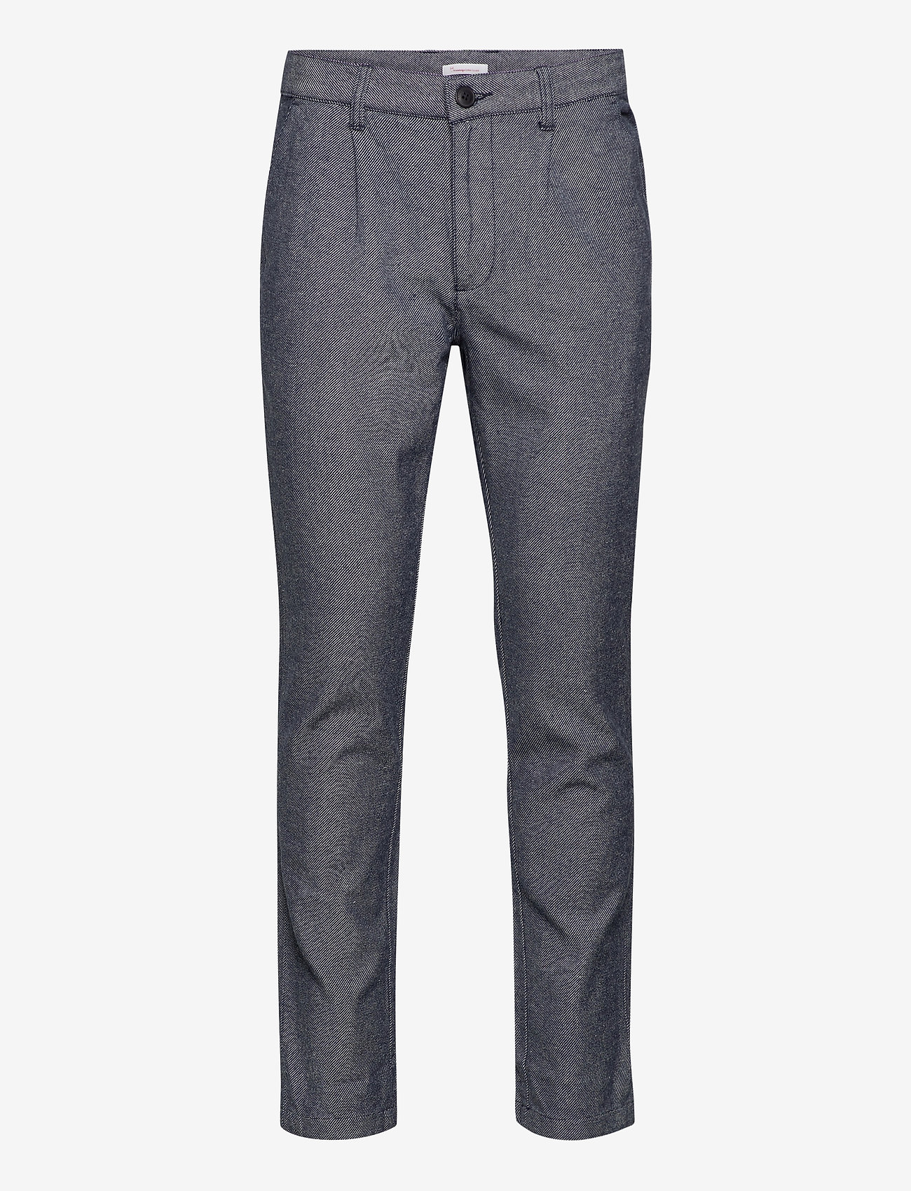 Knowledge Cotton Apparel - Chuck Twill pleated pant - GOTS/Veg - total eclipse - 0