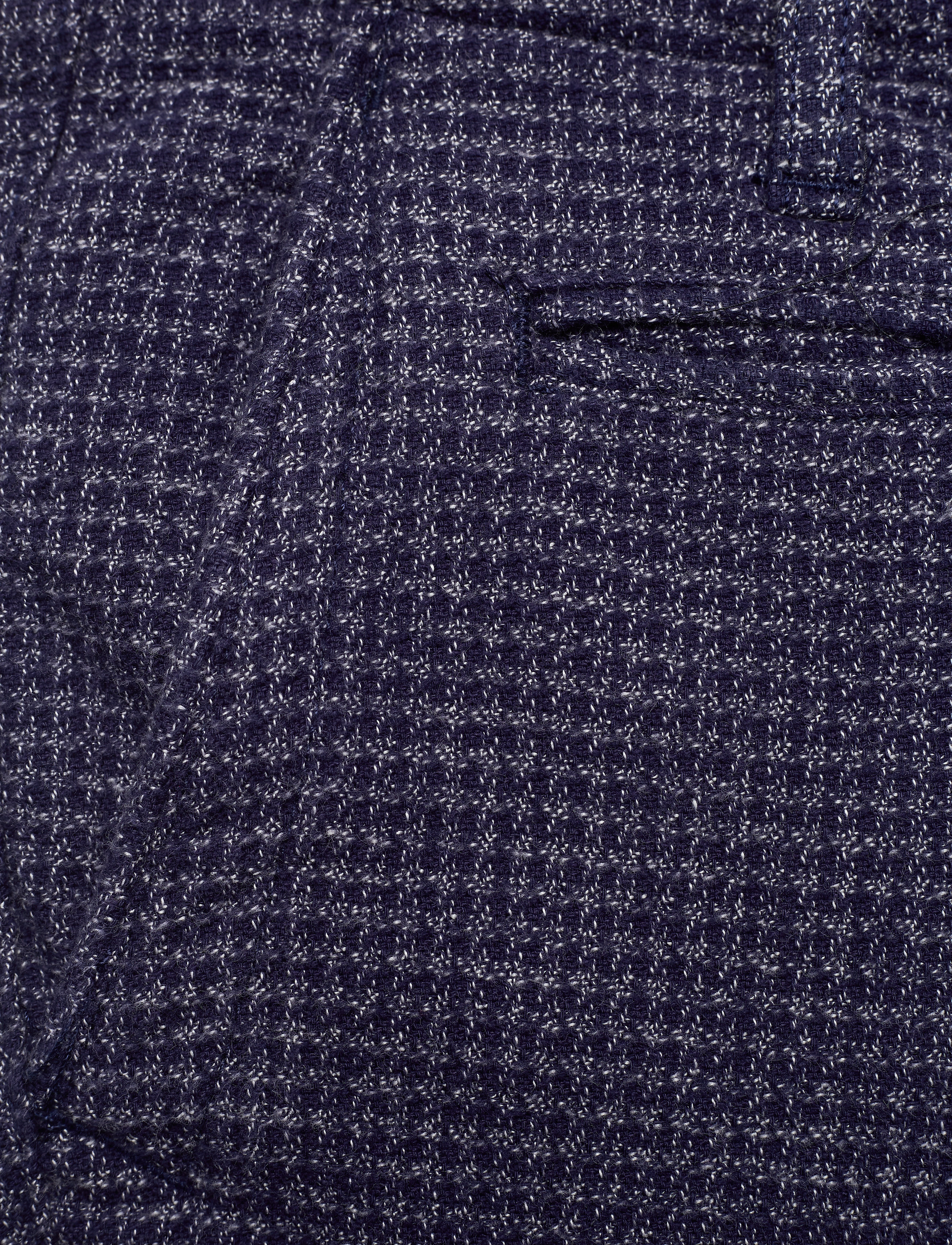 Knowledge Cotton Apparel - Chuck Papita checked stretched pant - total eclipse - 2