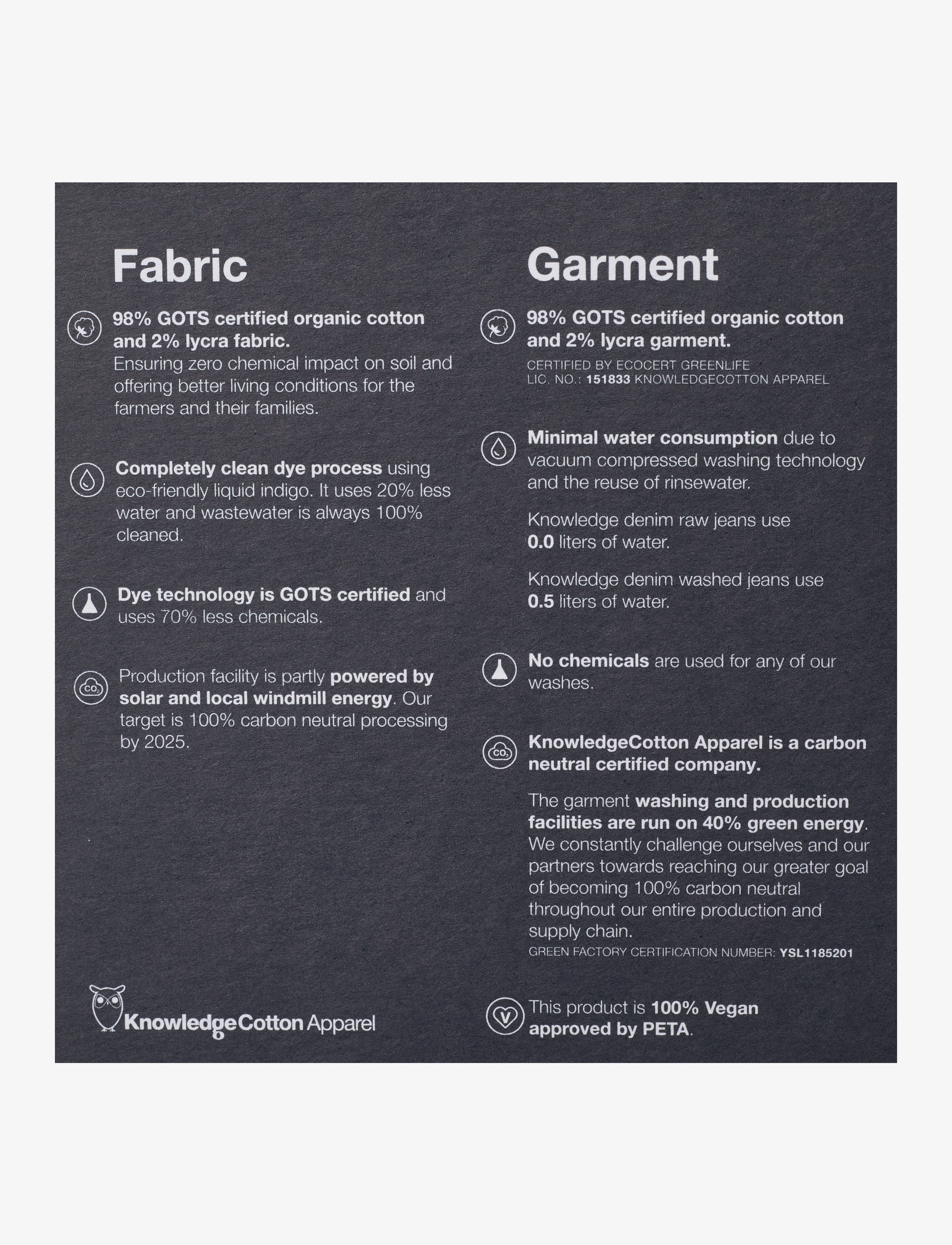 Knowledge Cotton Apparel - ASH blue rinse selvedge denim - GOT - slim jeans - blue rinse - 2
