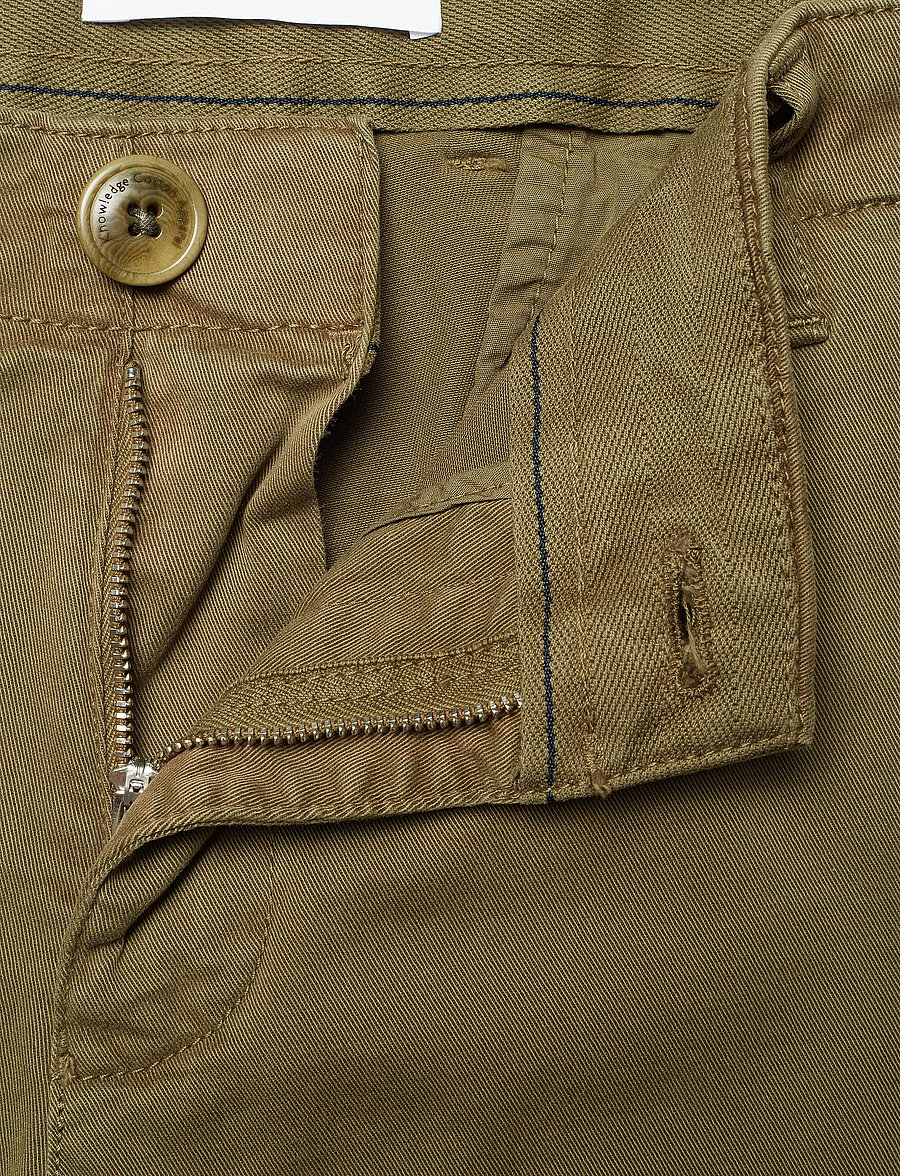 Knowledge Cotton Apparel - JOE slim stretched chino pant - GOT - chinos - burned olive - 3