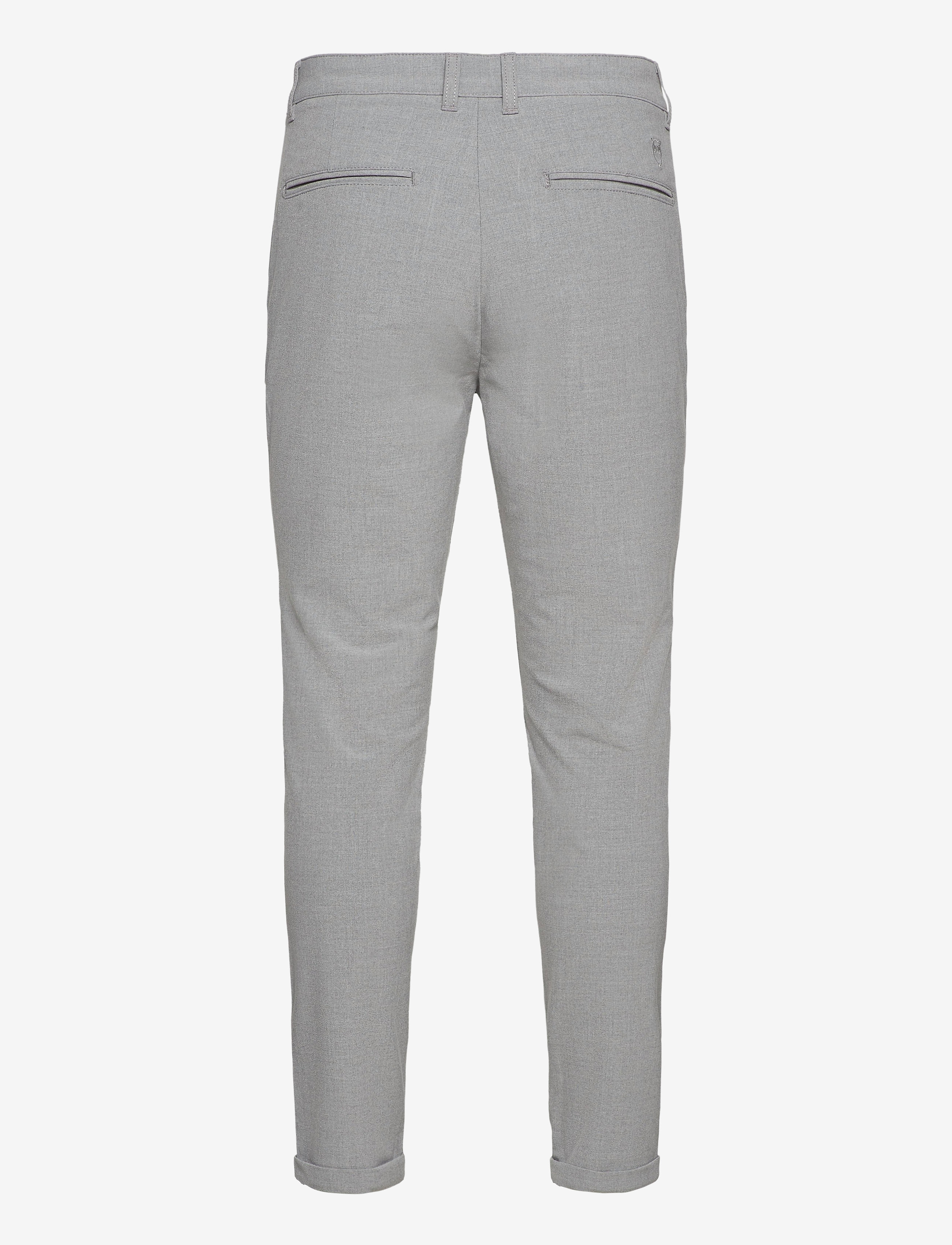 Knowledge Cotton Apparel - JOE classic EcoVero club pant - GR - grey melange - 1