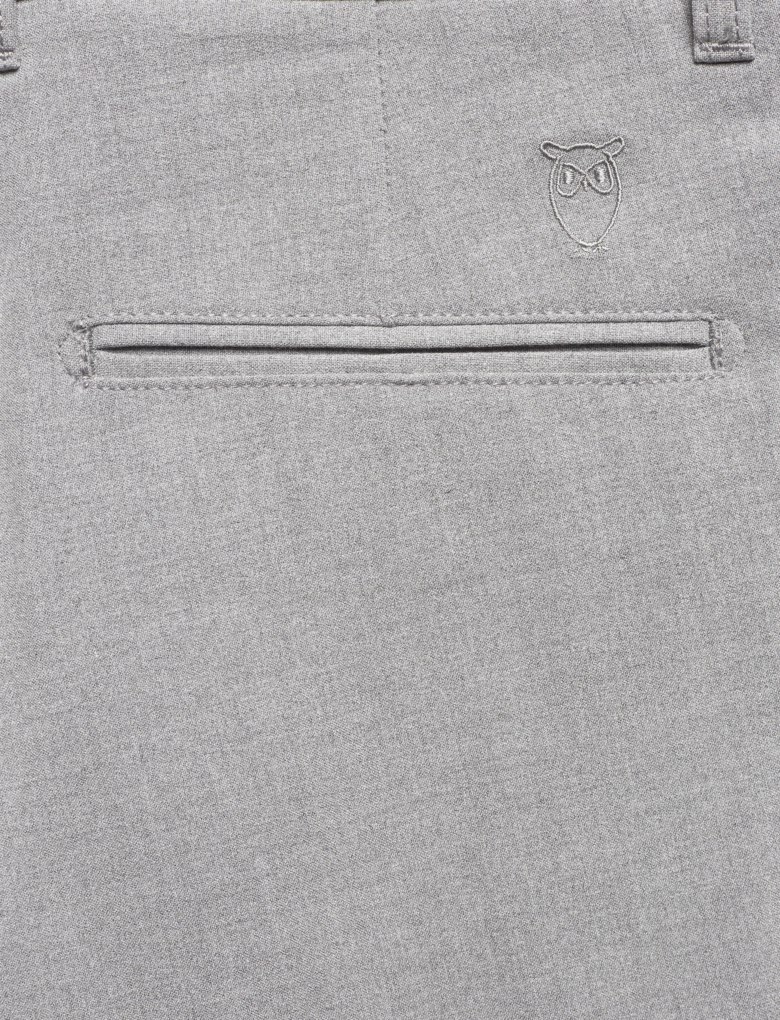 Knowledge Cotton Apparel - JOE classic EcoVero club pant - GR - grey melange - 4