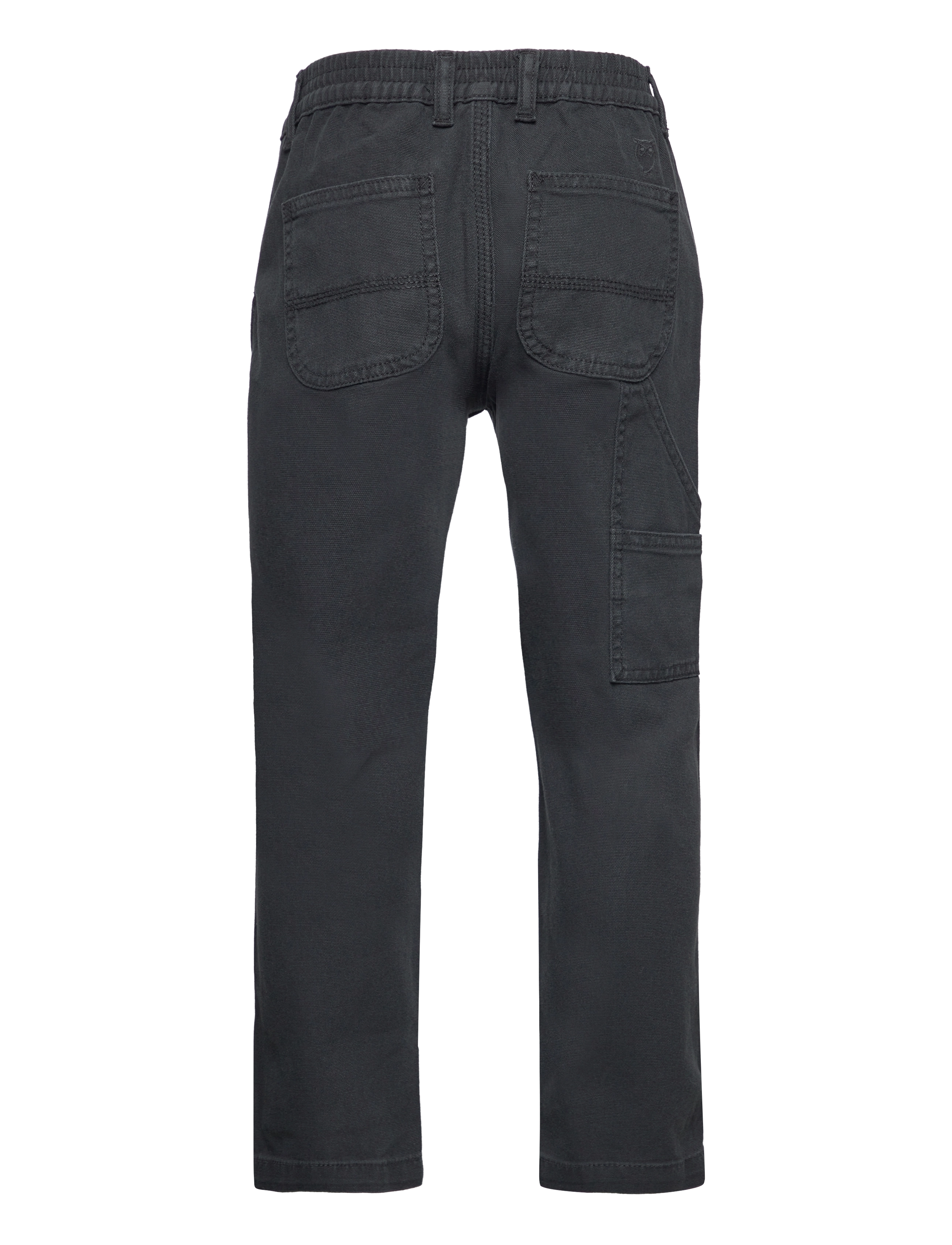 Knowledge Cotton Apparel - Wide fit pant - GOTS/vegan - black jet - 1