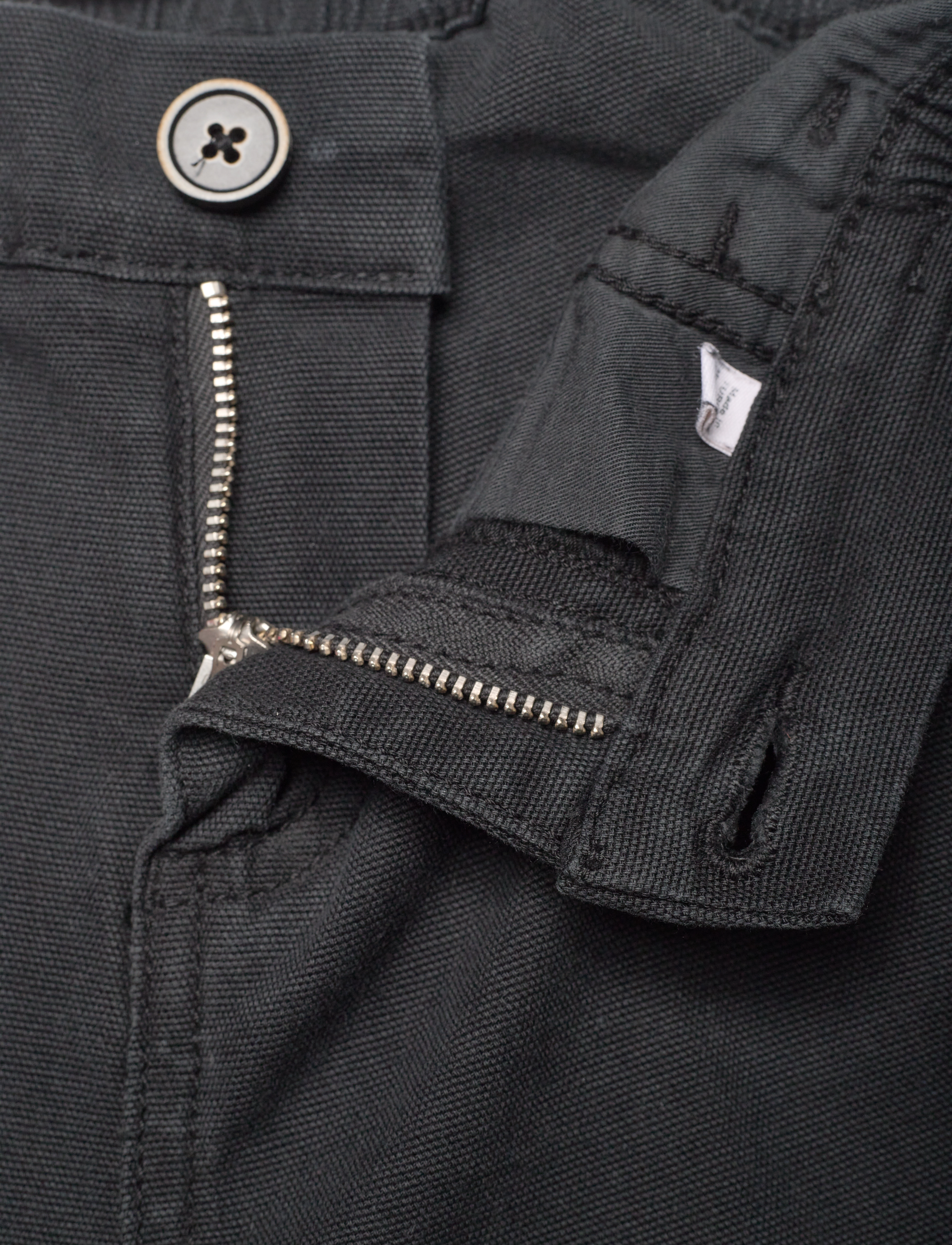 Knowledge Cotton Apparel - Wide fit pant - GOTS/vegan - black jet - 3